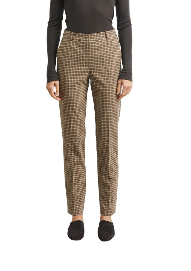 comma-cigarette-hose-karo-stoffhose-damen-gr-e-32-mid-rise image 1