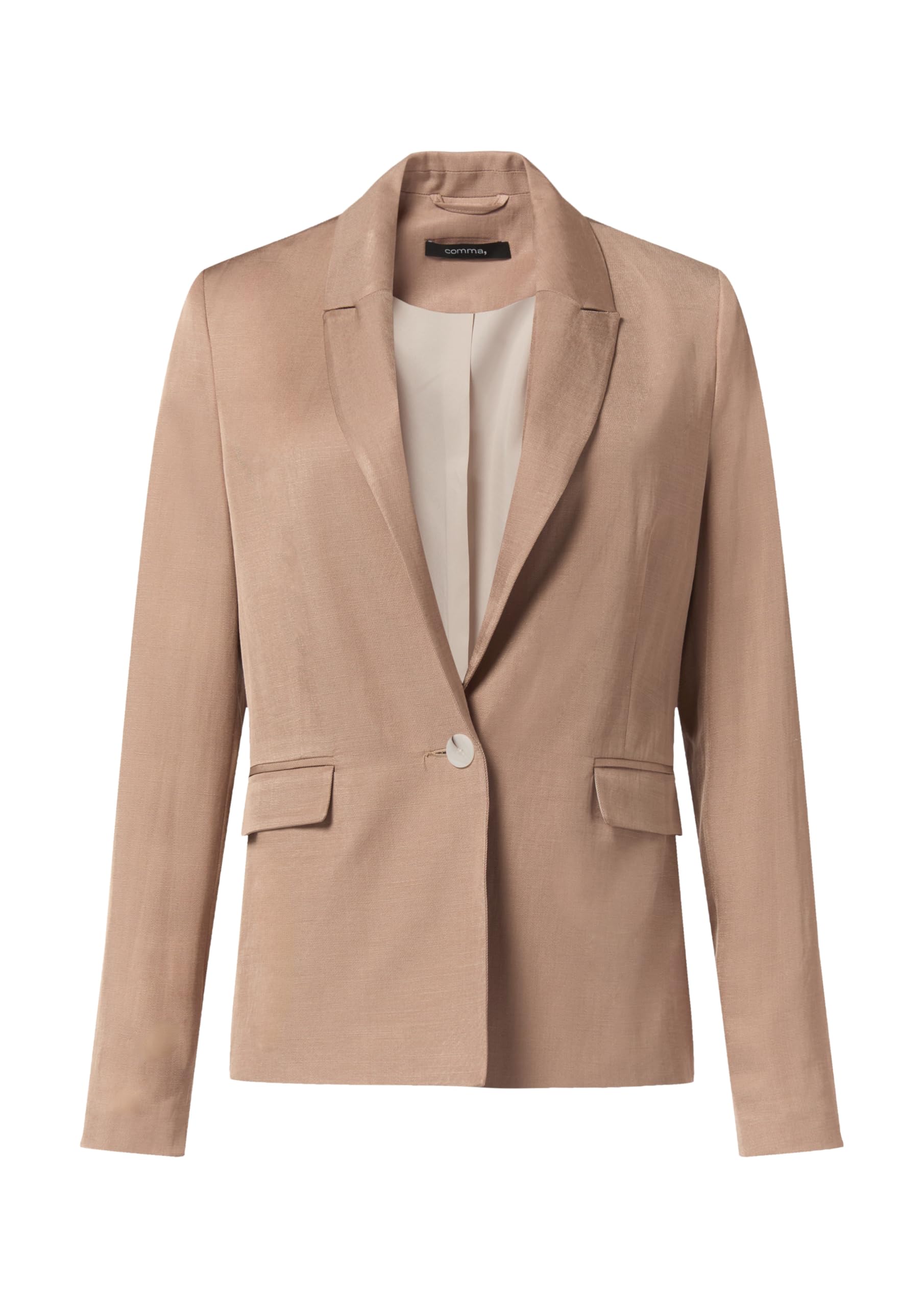 comma-blazer-leinenmix-hellbraun-gr-34-46 image 3