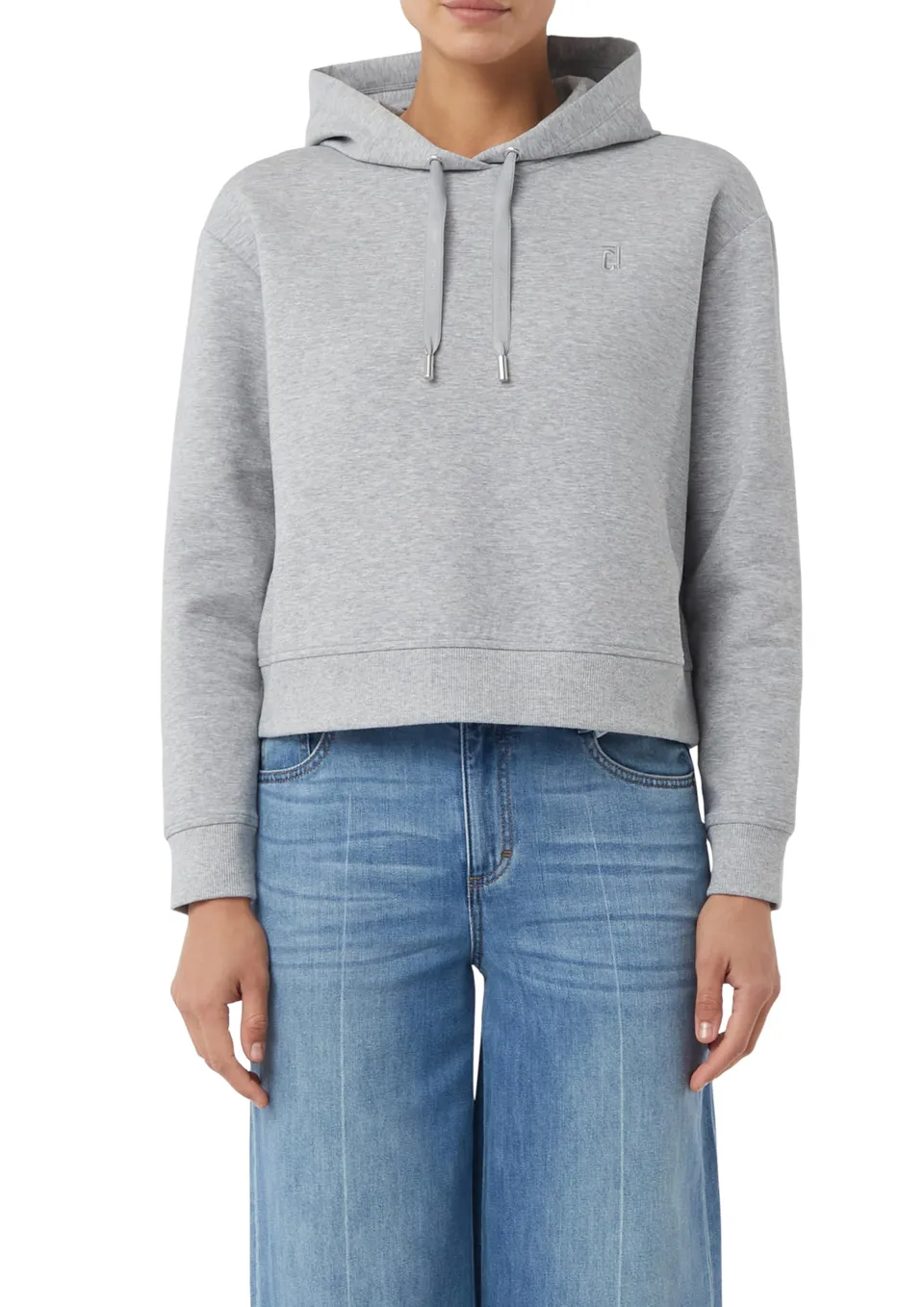 comma-sweatshirt-kapuze-logo-steingrau-gr-44 image 1