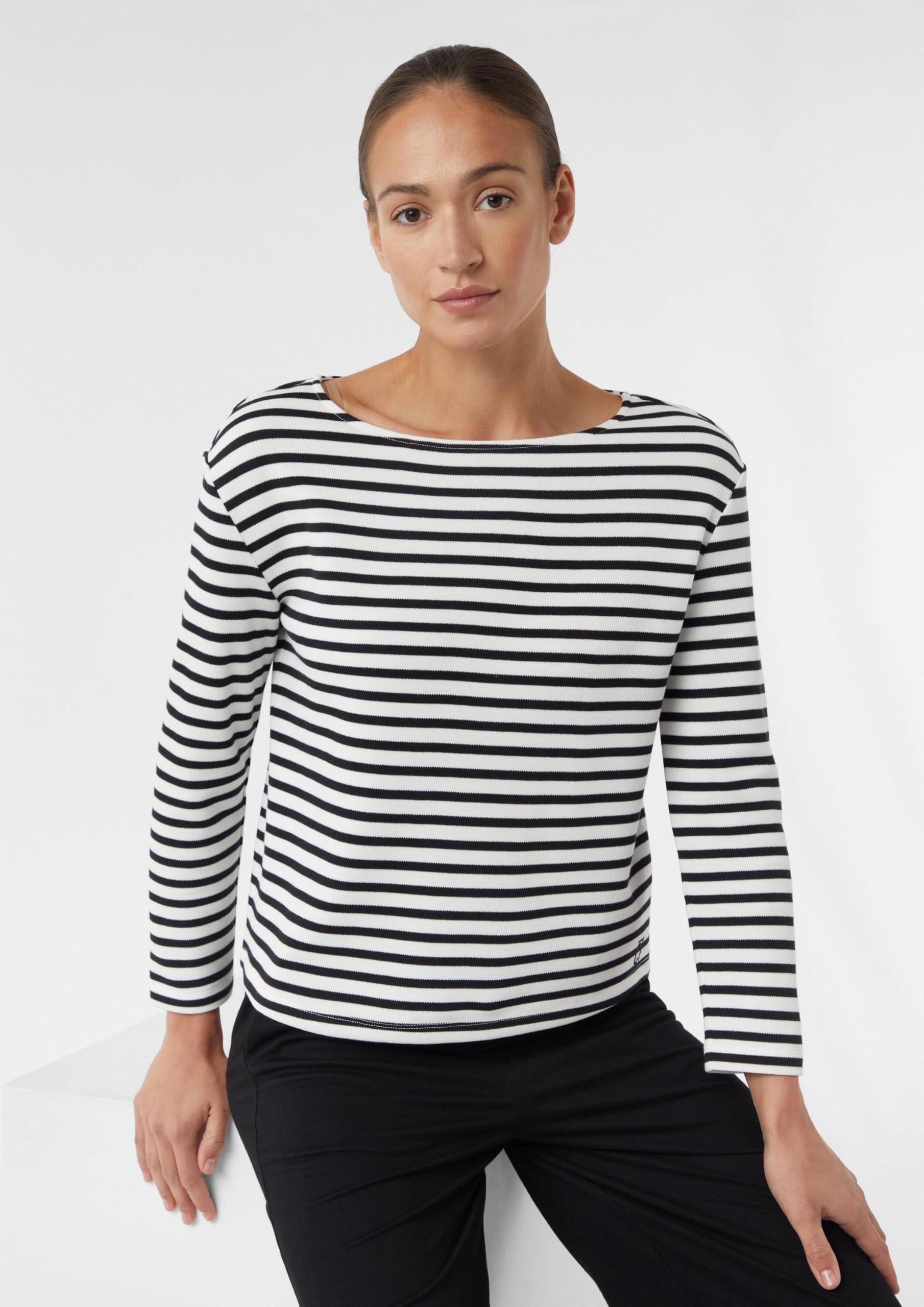 comma-sweatshirt-gestreift-piqu-gr-36 image 7