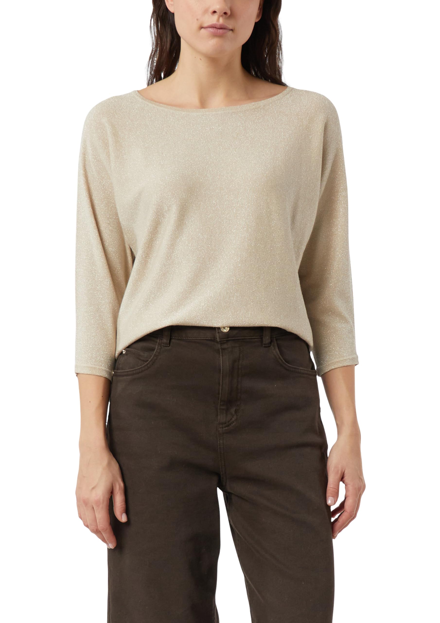 comma-feinstrickpullover-glitzergarn-beige-3-4-arm image 8