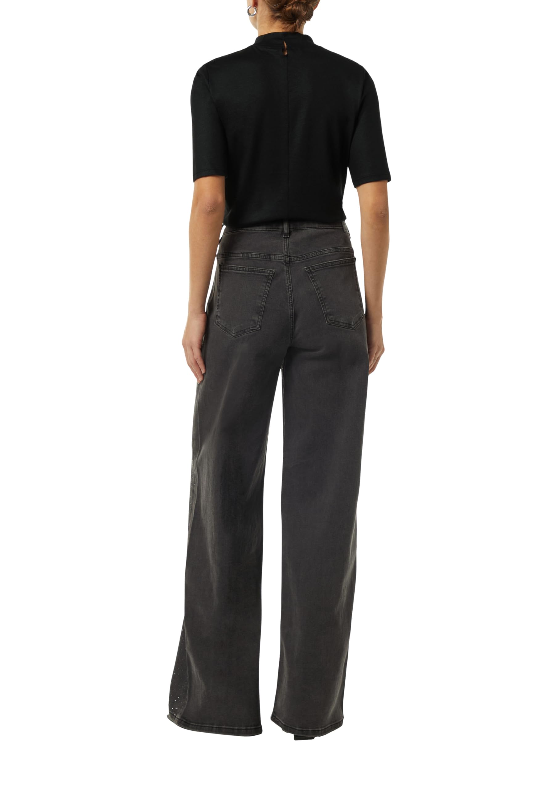 comma-t-shirt-damen-modalmix-stehkragen image 2