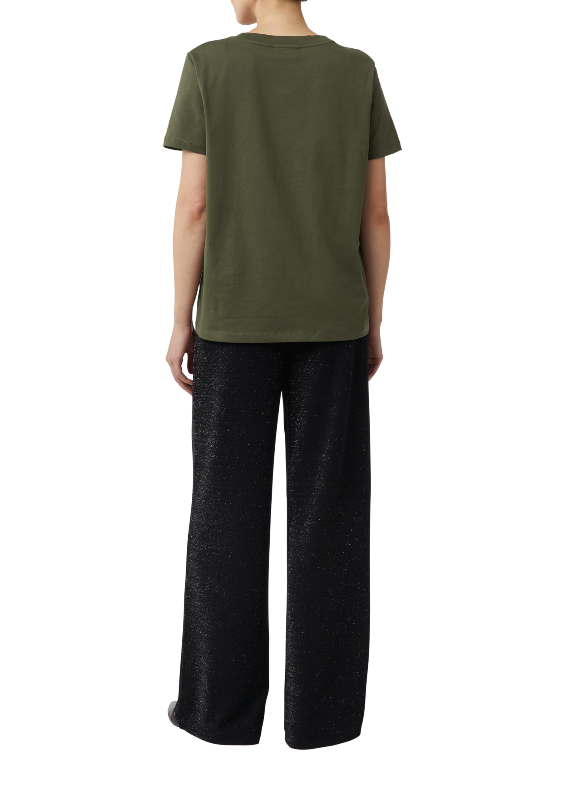 comma-t-shirt-mit-schmucksteinen-gr-e-46-schwarz-kurzarm image 2