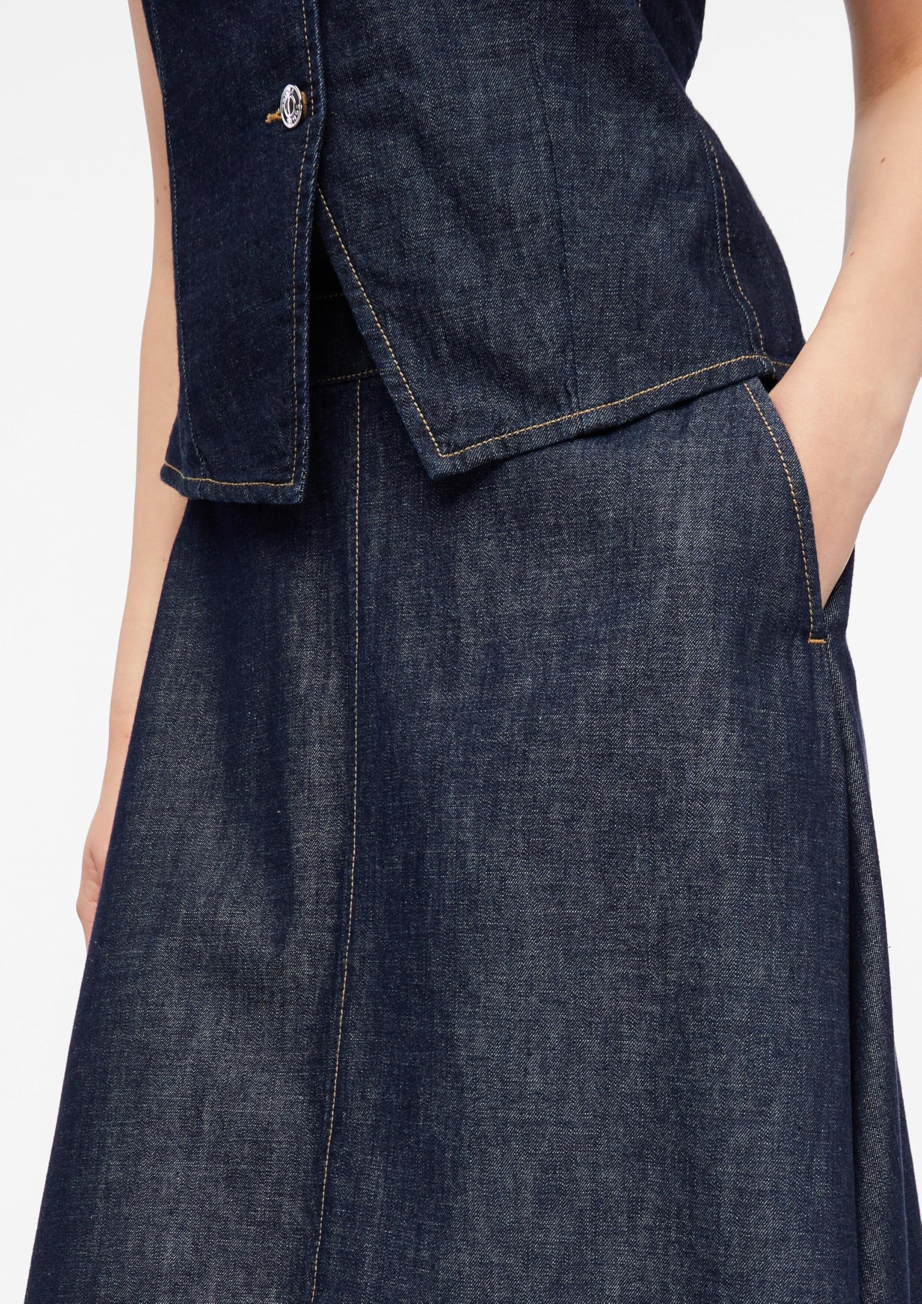 comma-skirts-damen-jeansrock-a-linie-midi-gr-e-34 image 4