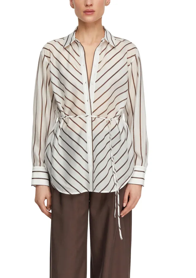 comma-blouses-lyocellmix-streifenbluse-gr-e-40-g-rtel image 1
