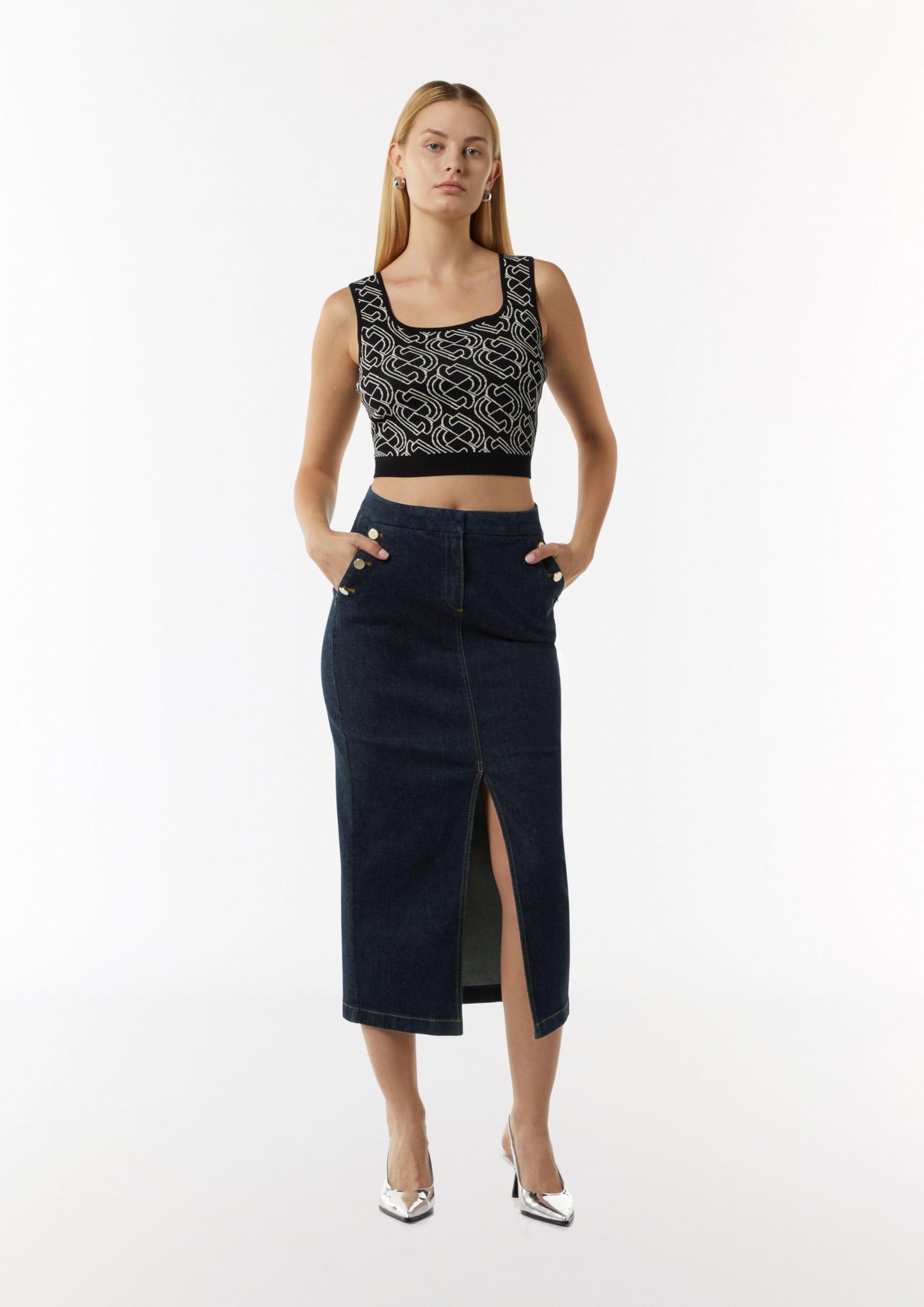 comma-denimrock-jeansrock-dunkel-zierkn-pfe-gr-40 image 6