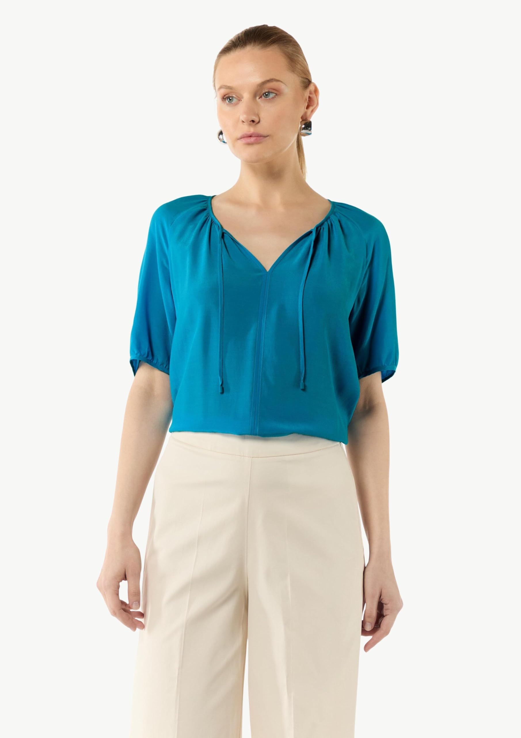 comma-cr-pe-bluse-volumin-se-rmel-blue-green-6264 image 5