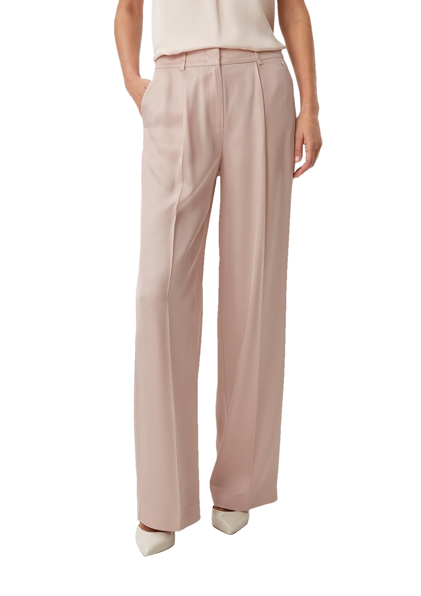 comma-trousers-twill-hose-wide-leg-38w-32l-beige image 5