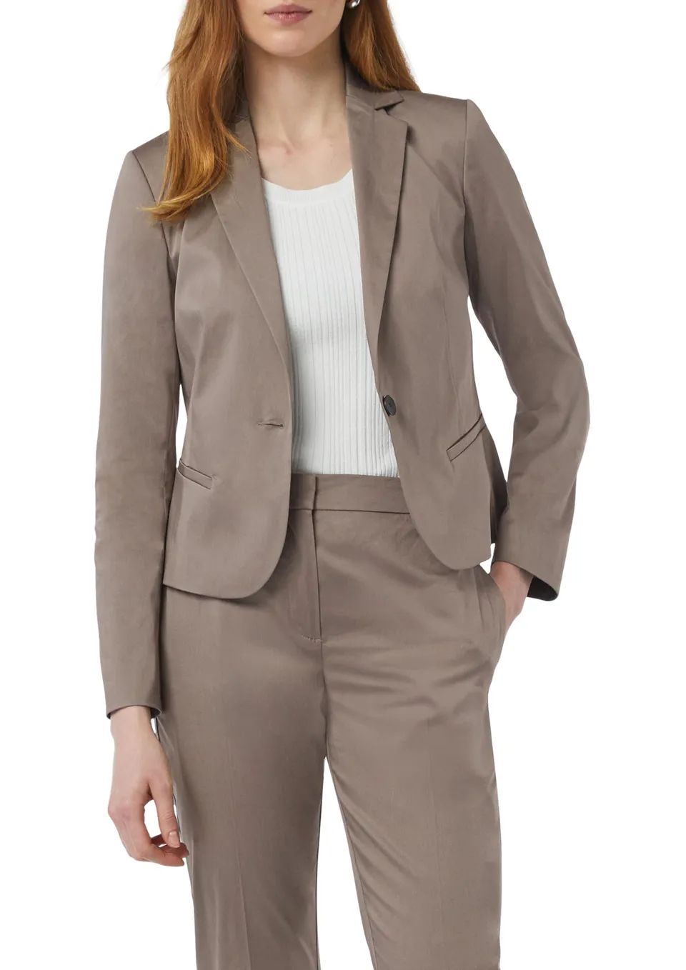 comma-blazers-blazer-baumwollstretch-tailliert-kurz image 1