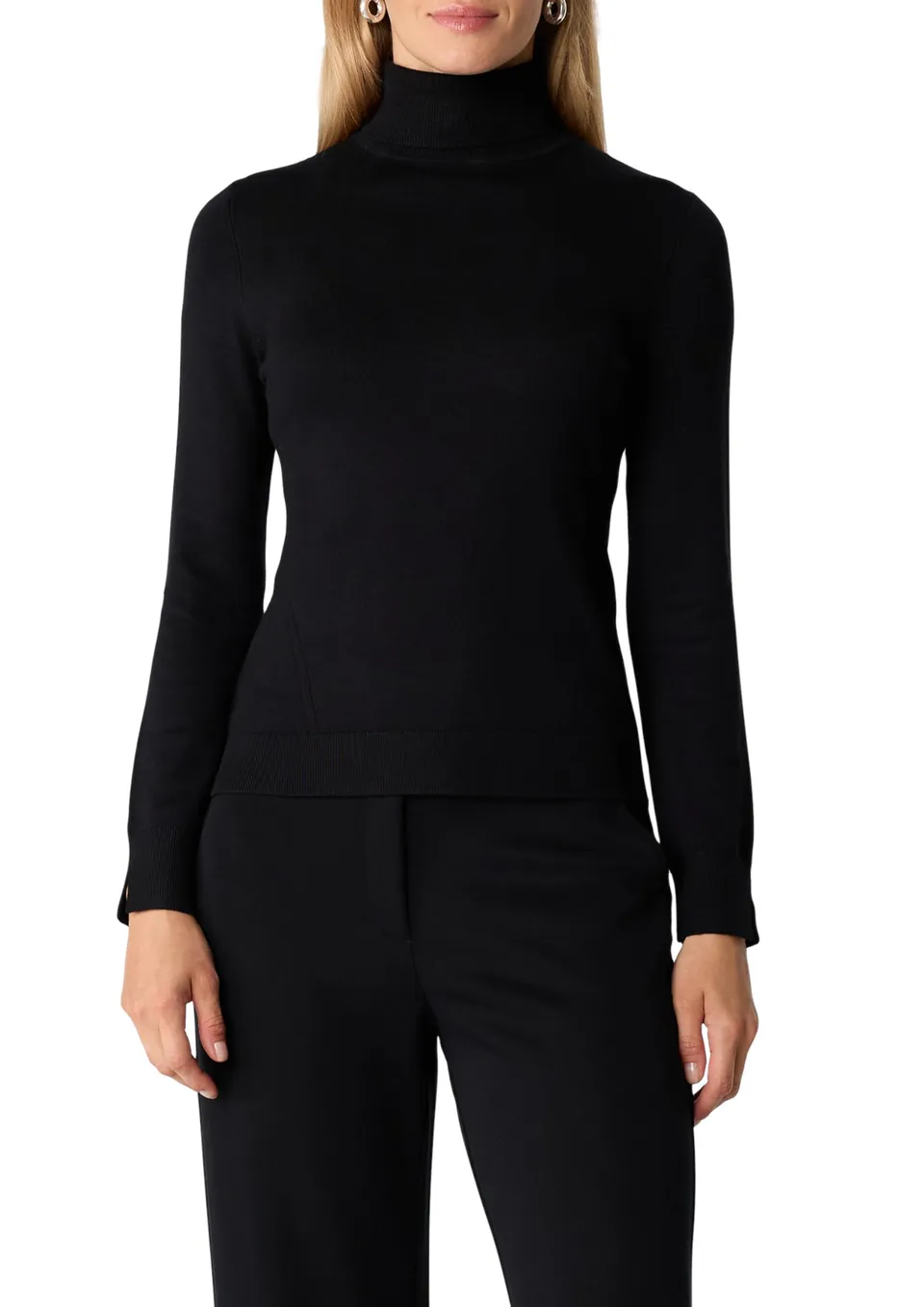 comma-knitwear-rollkragenpullover-slim-fit-schwarz image 1