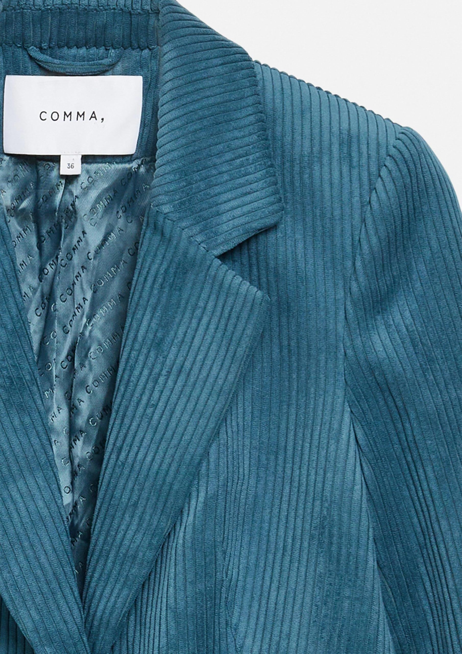 comma-blazer-damen-beige-cord-regular-fit-reverskragen image 5