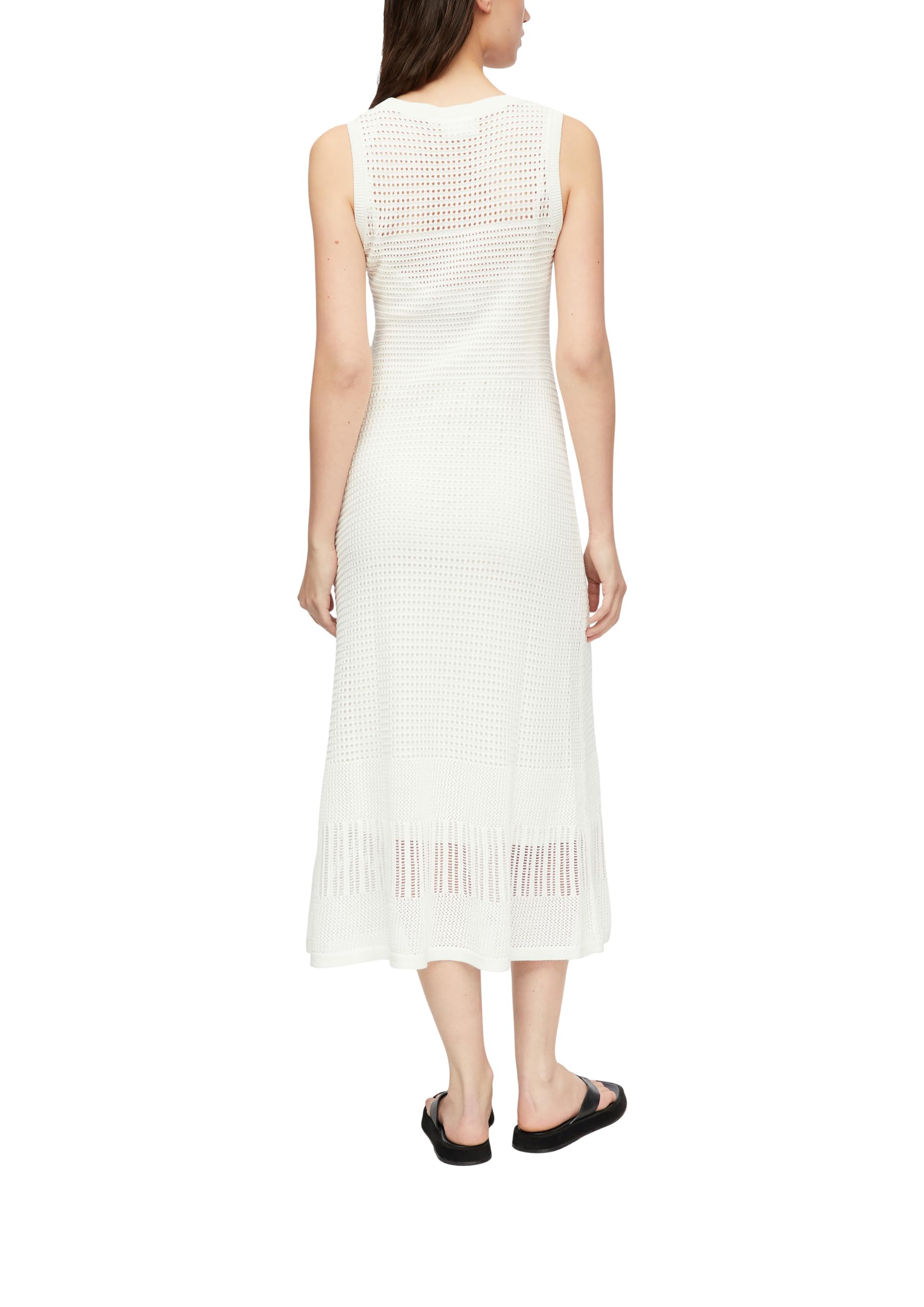 comma-strickkleid-ajour-fit-and-flare-midi-hell-gr-40 image 2
