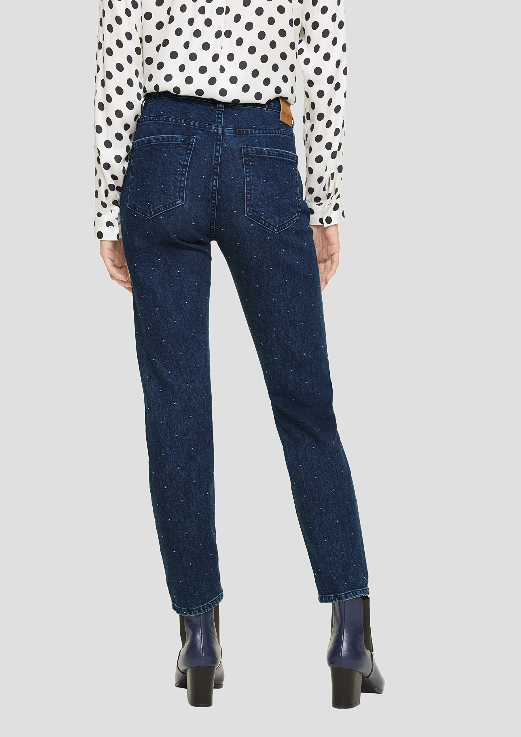 comma-jeans-schmal-mittlere-waschung-stickerei-gr-38 image 7