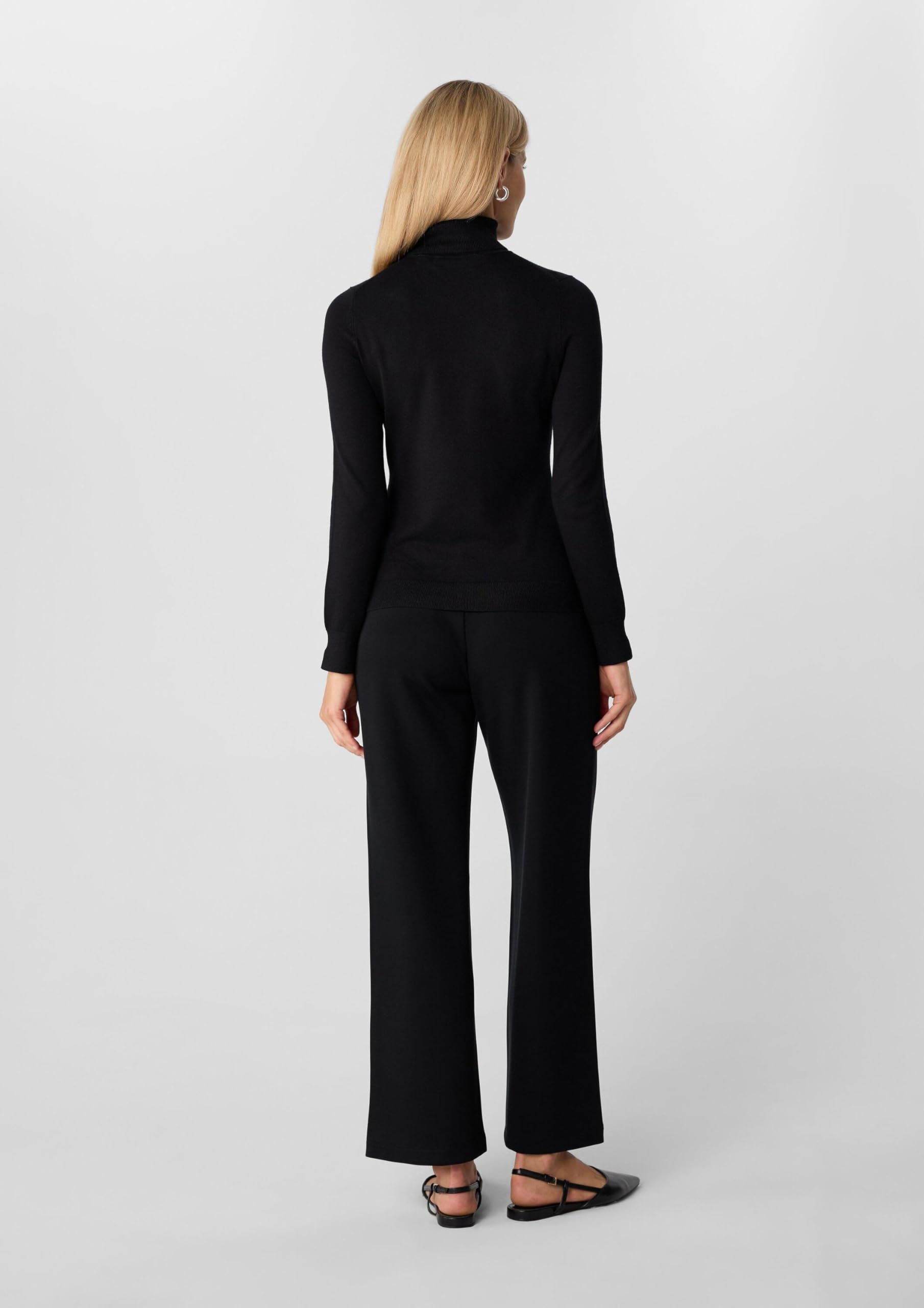 comma-knitwear-rollkragenpullover-slim-fit-schwarz image 8