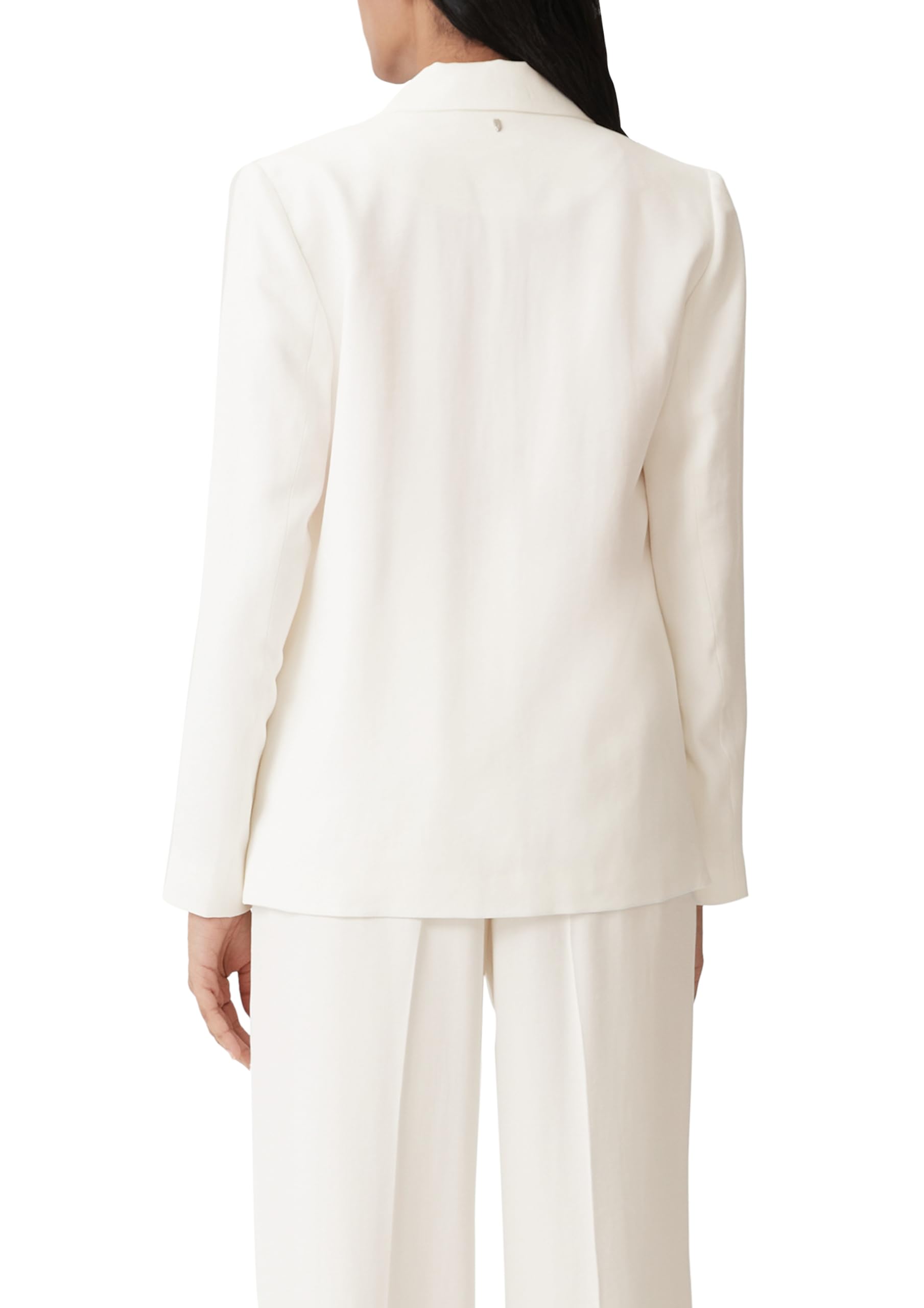 comma-blazers-langer-blazer-gr-38-viskosemix-wei-twill image 2
