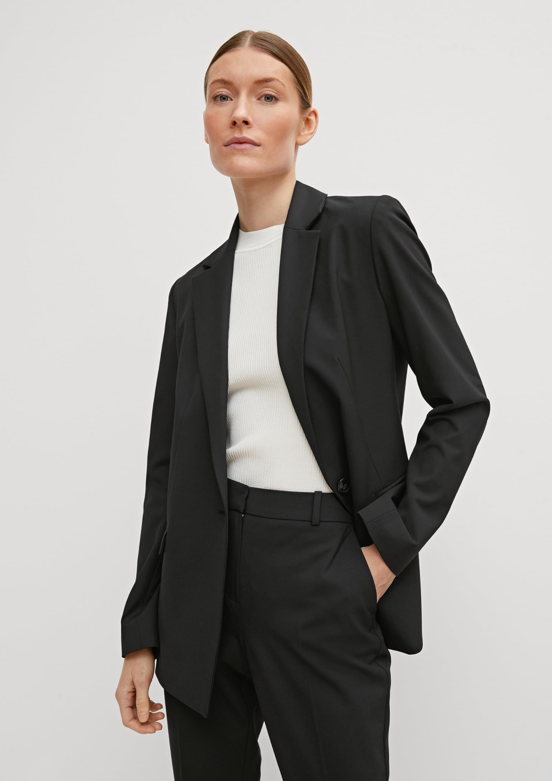 comma-blazers-2128345-blazer-gr-38-schwarz-knopfleiste image 6