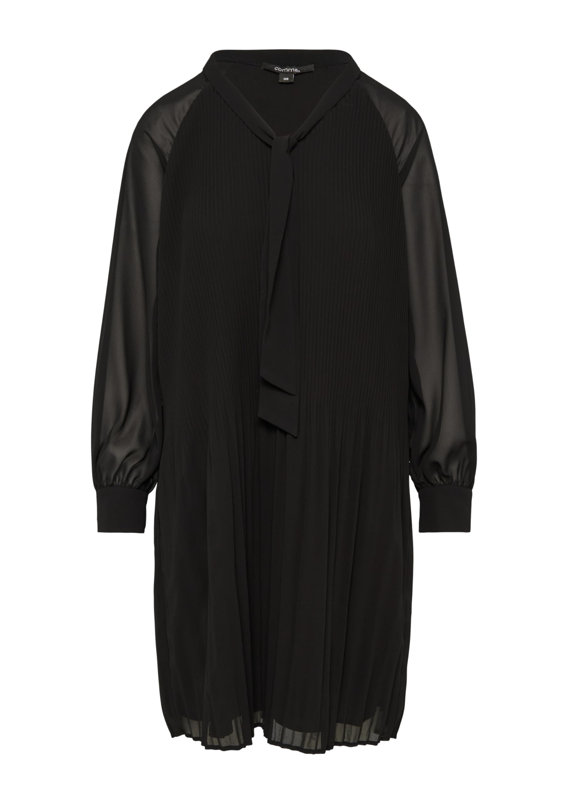 comma-dresses-chiffon-kleid-plissiert-mit-schleife image 3