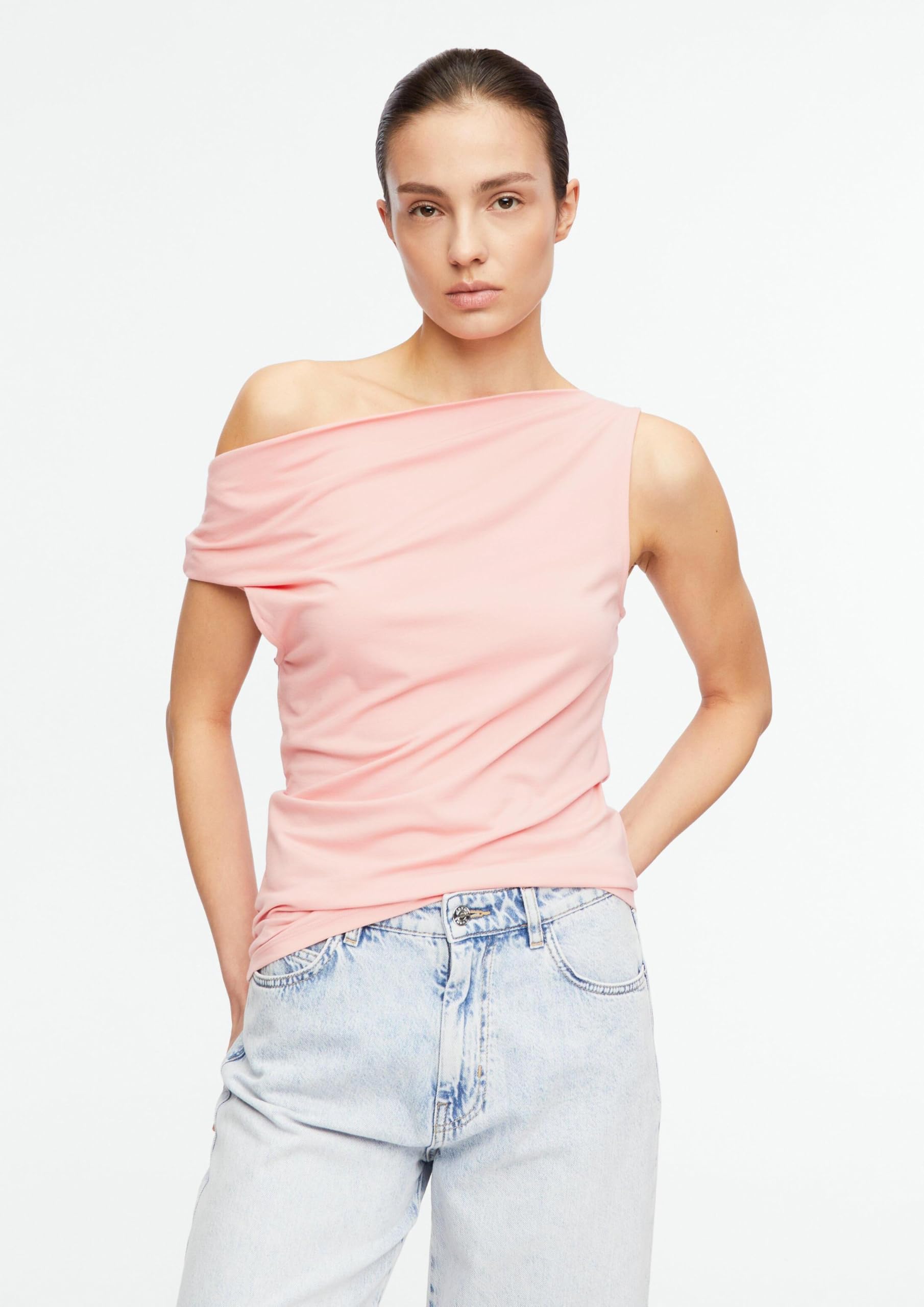 comma-t-shirt-asymmetrisch-damen-gr-36-slim-fit image 6
