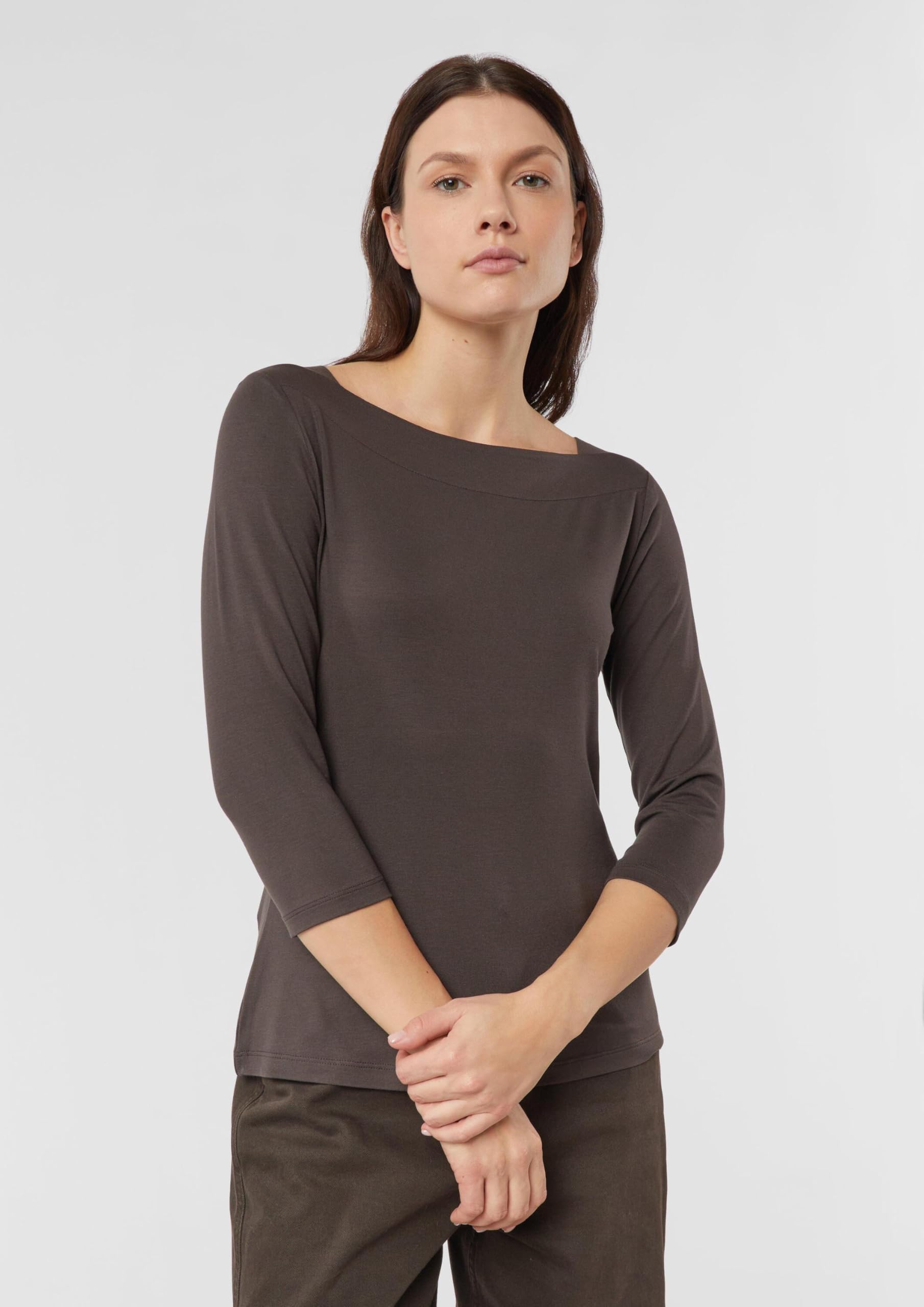 comma-viskoseshirt-slim-fit-3-4-rmel-gr-44 image 6
