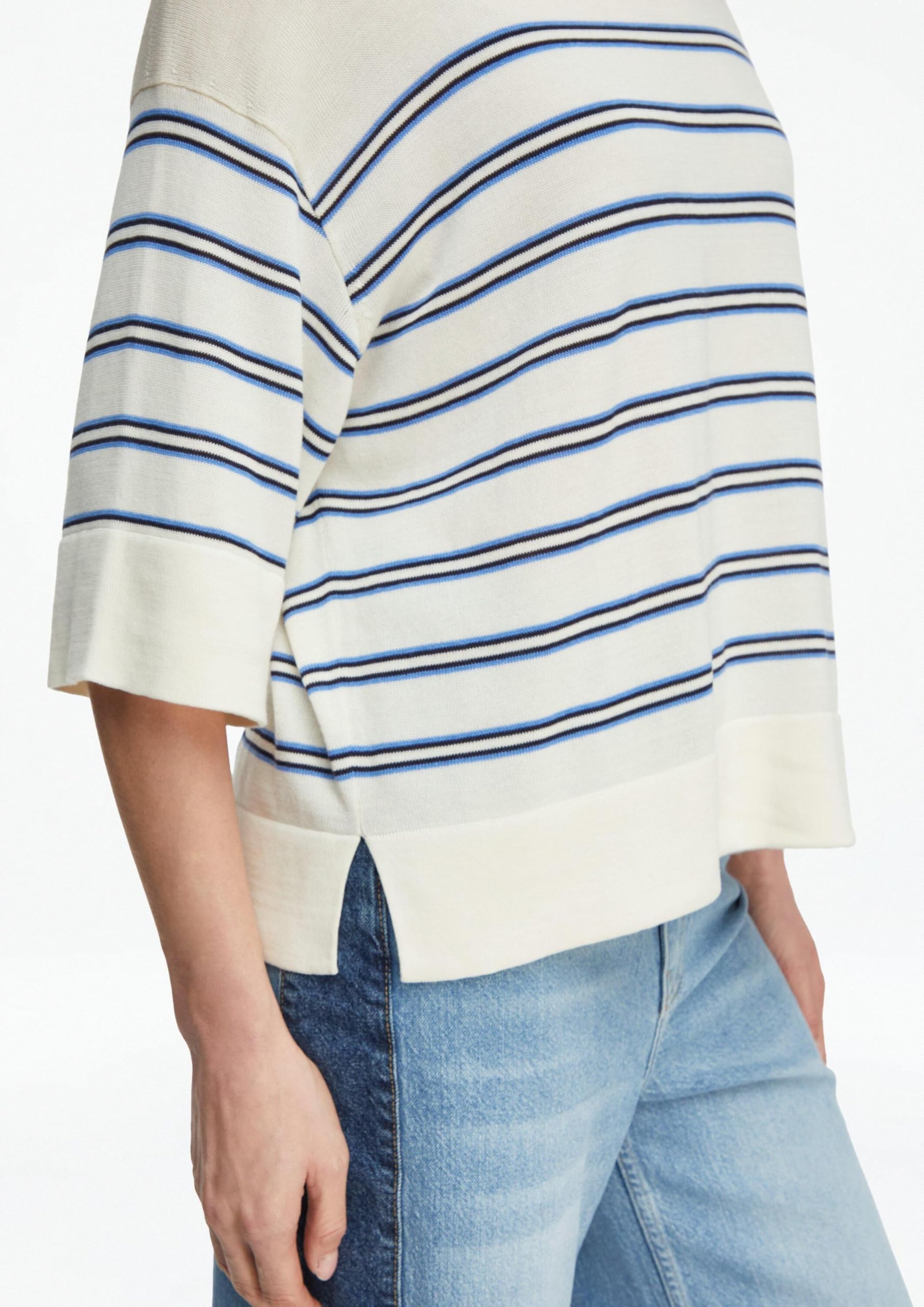 comma-knitwear-strickpullover-gestreift-kurzarm-gr-l-relaxed-fit image 5