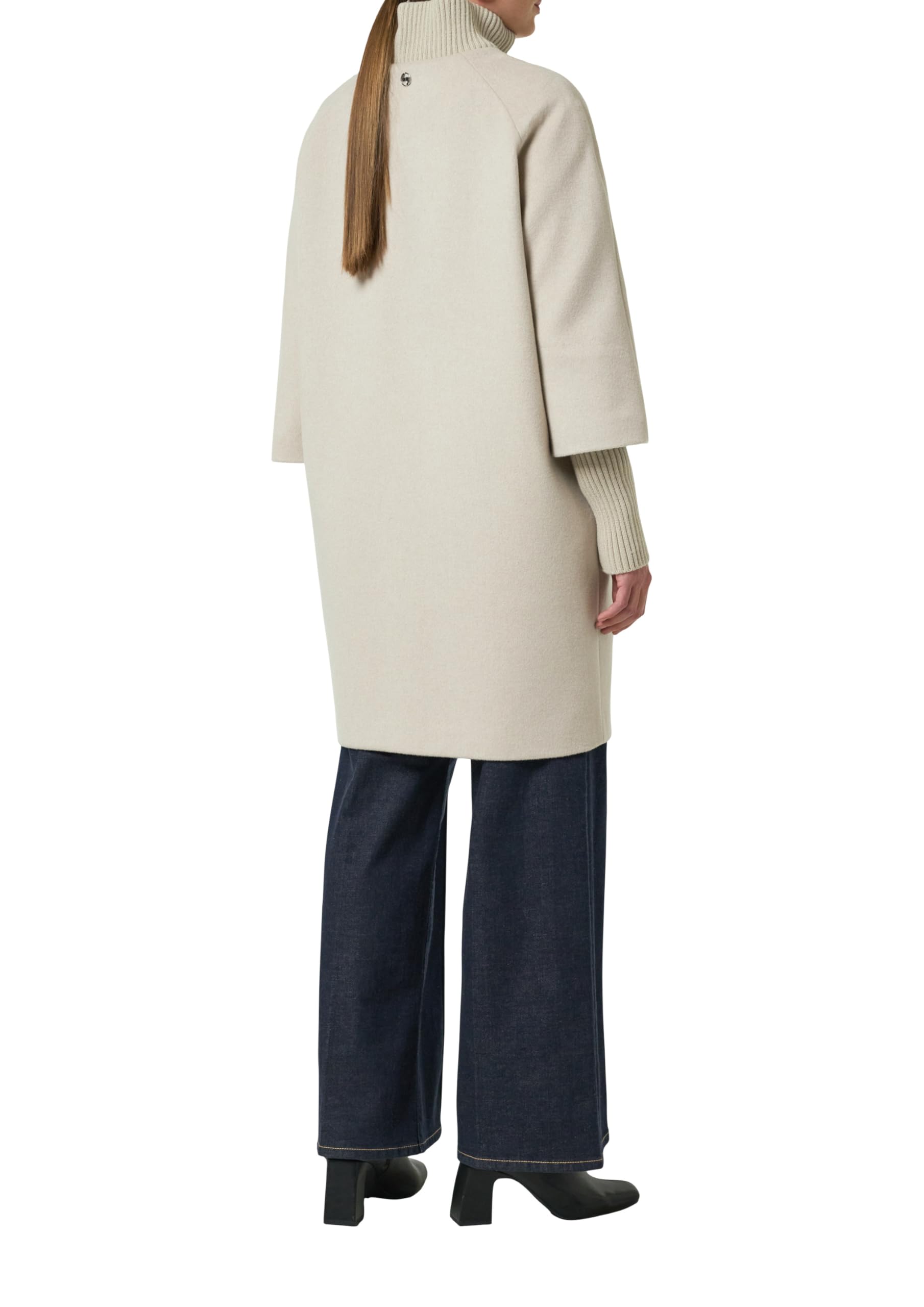 comma-wollmantel-beige-gr-34-46-gerippter-kragen image 2