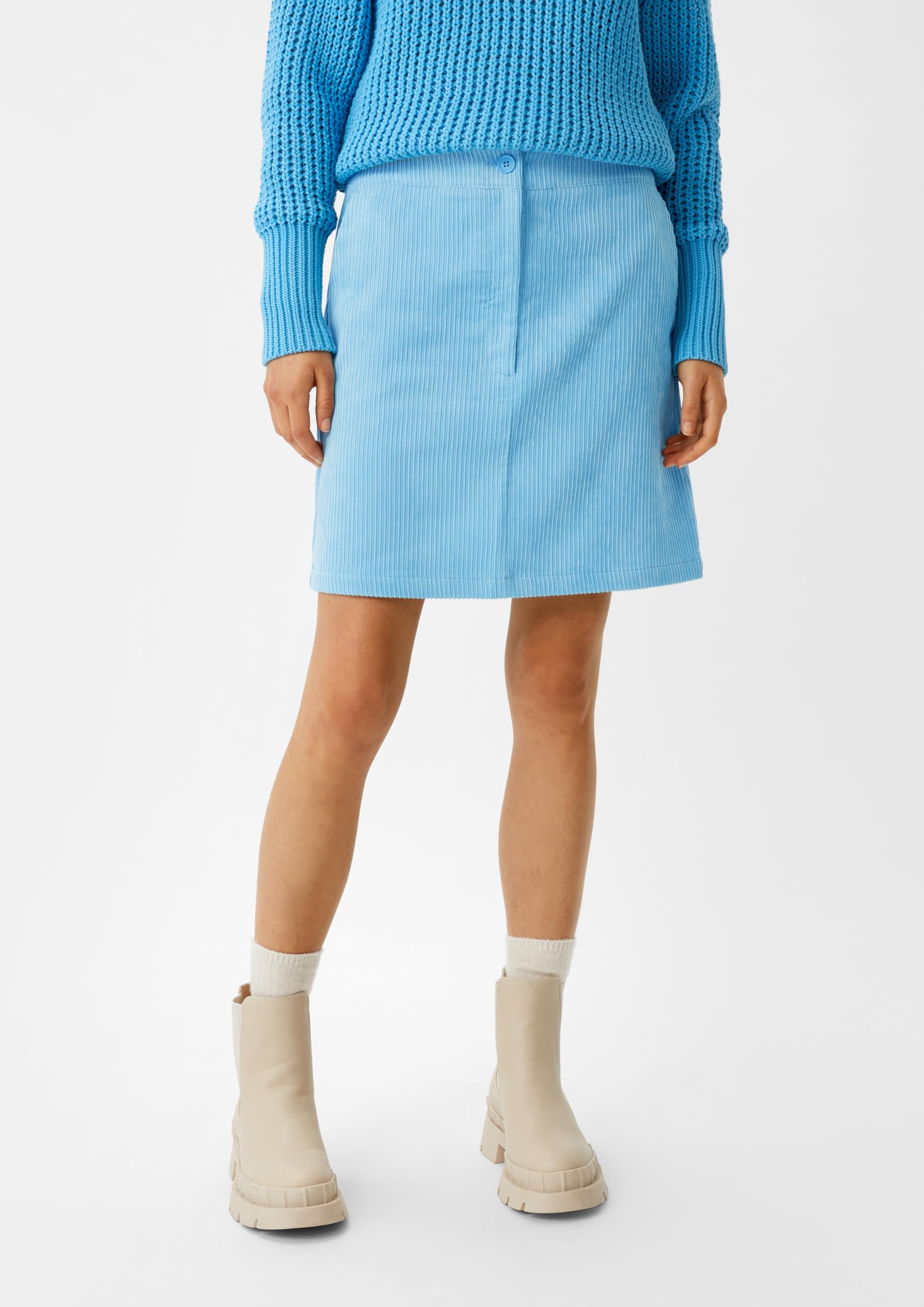 comma-skirts-rock-cord-hellblau-gr-38-taschen image 5