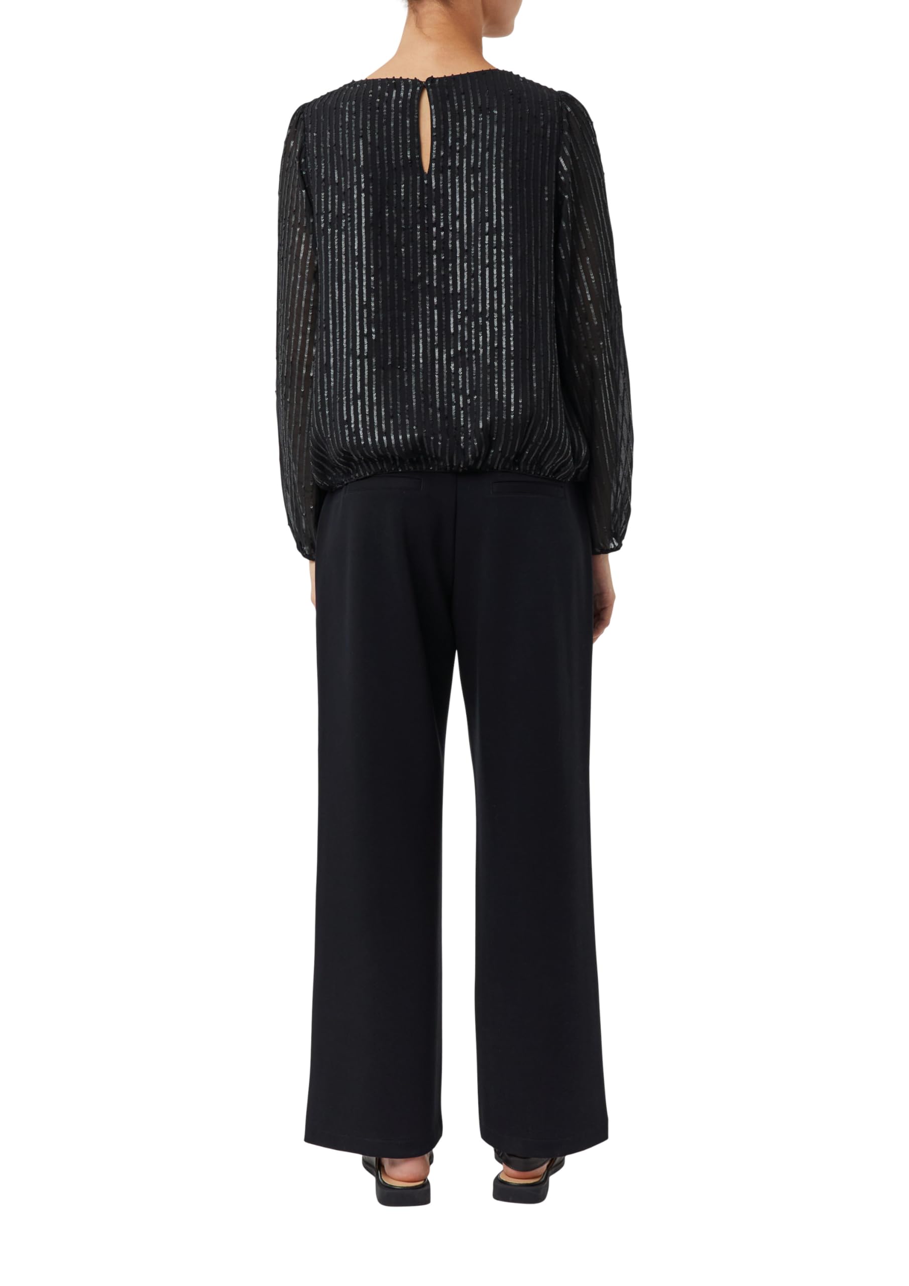 comma-bluse-pailletten-langarm-elegant-gr-e-44 image 2