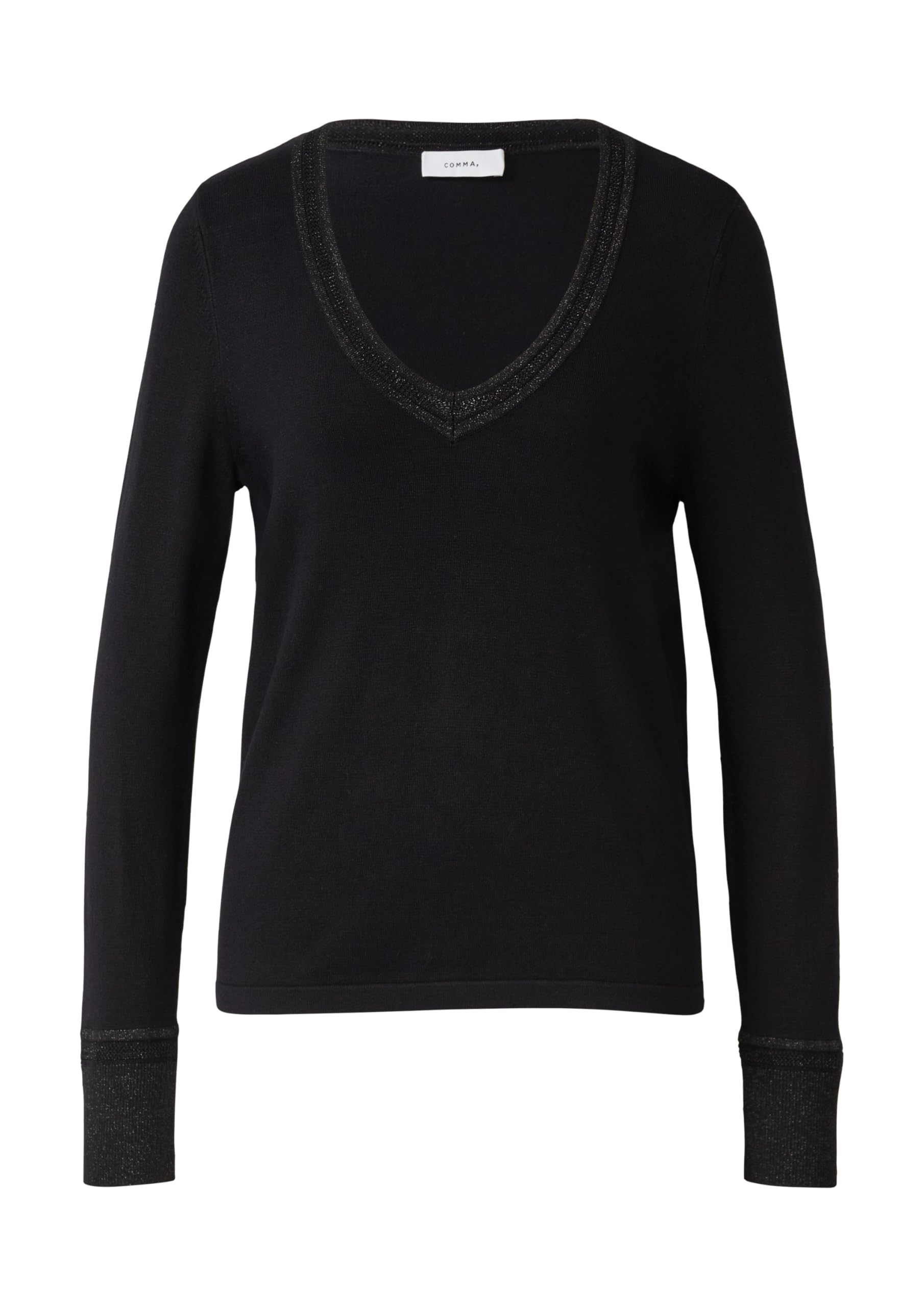 comma-feinstrickpullover-damen-petrol-glitzergarn image 3