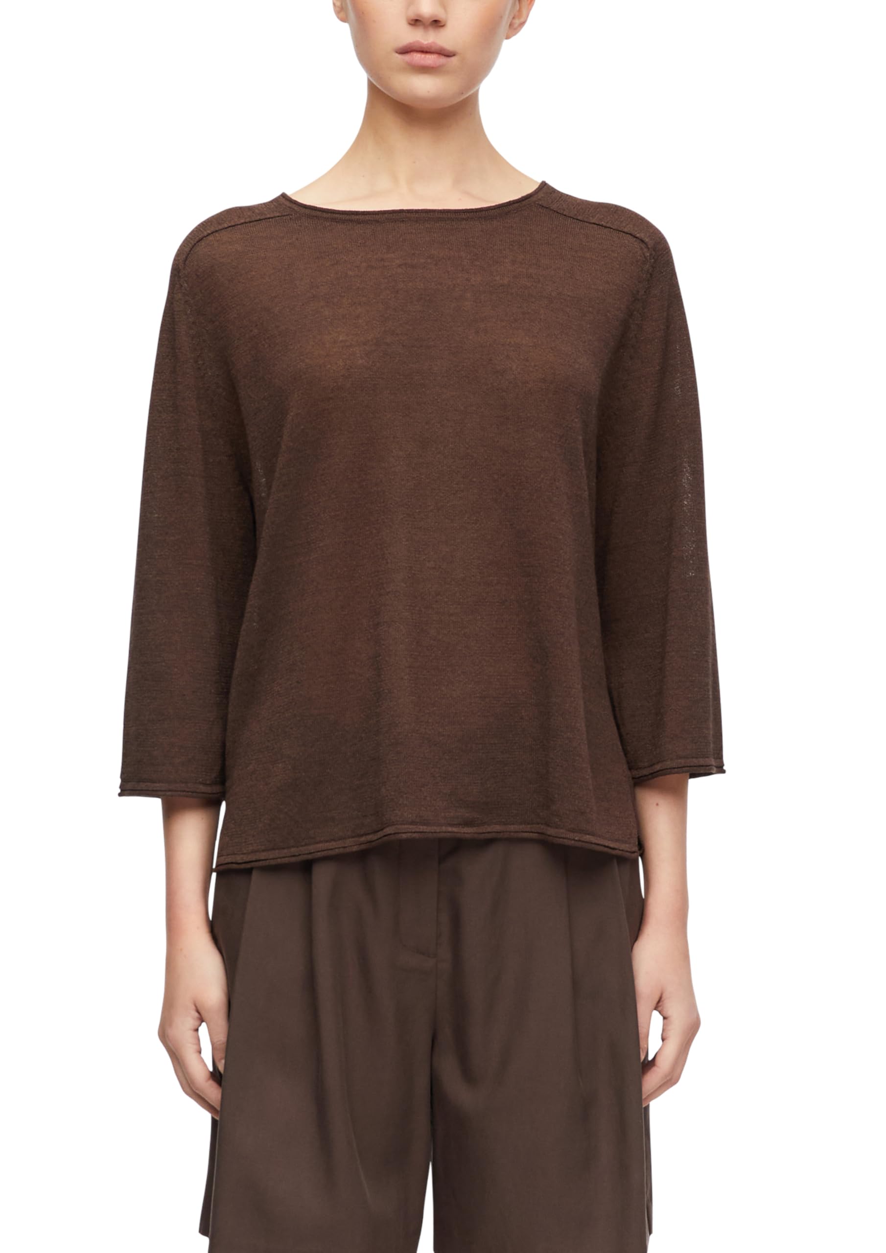 comma-strickpullover-damen-leinenmix-3-4-arm-gr-e-38 image 1