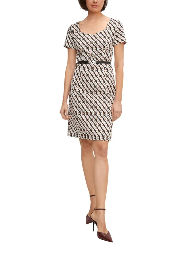 comma-dresses-business-kleid-etui-gr-40-mit-g-rtel image 1