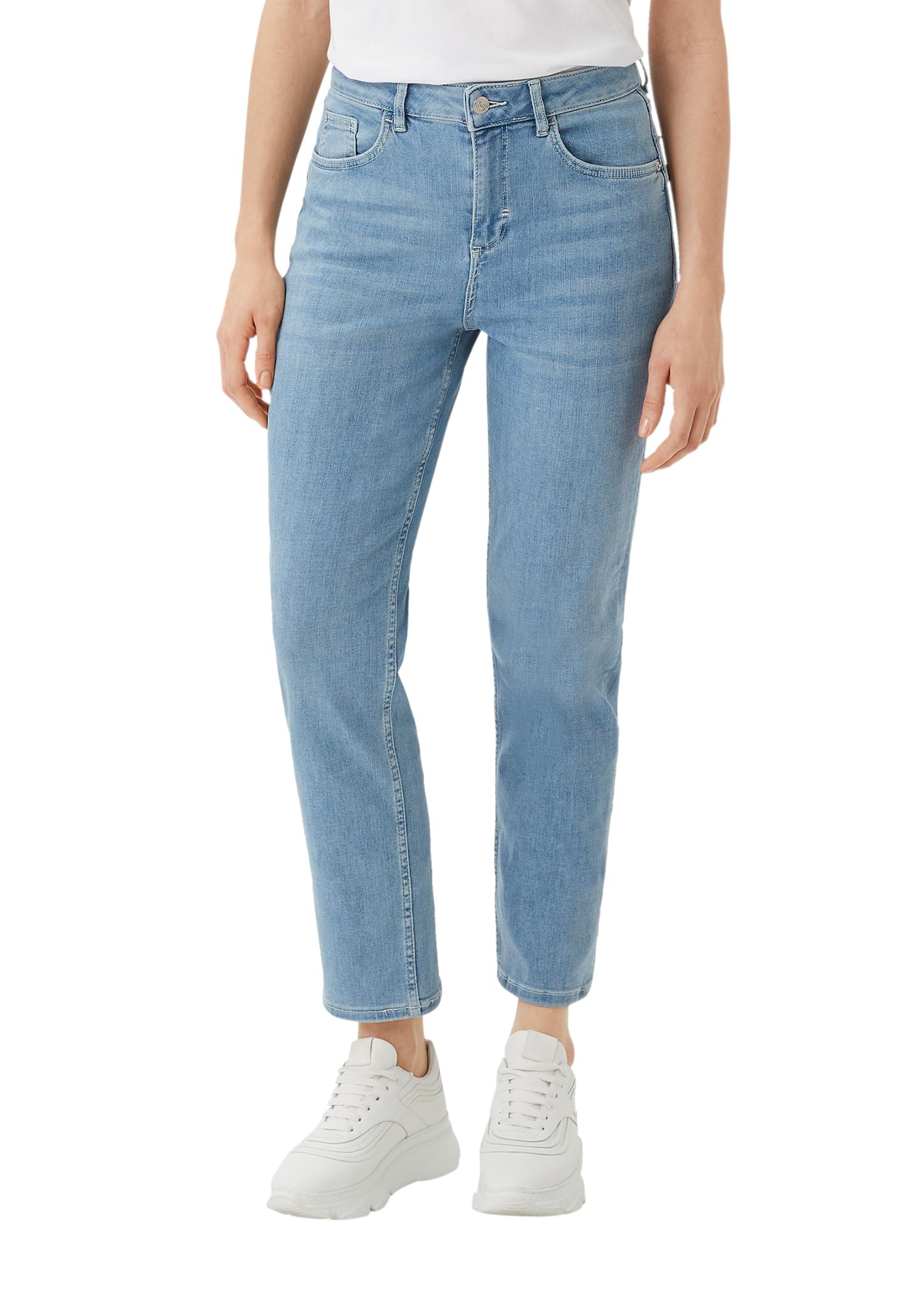 comma-straight-leg-jeans-gr-e-34-blau-hoher-bund image 1