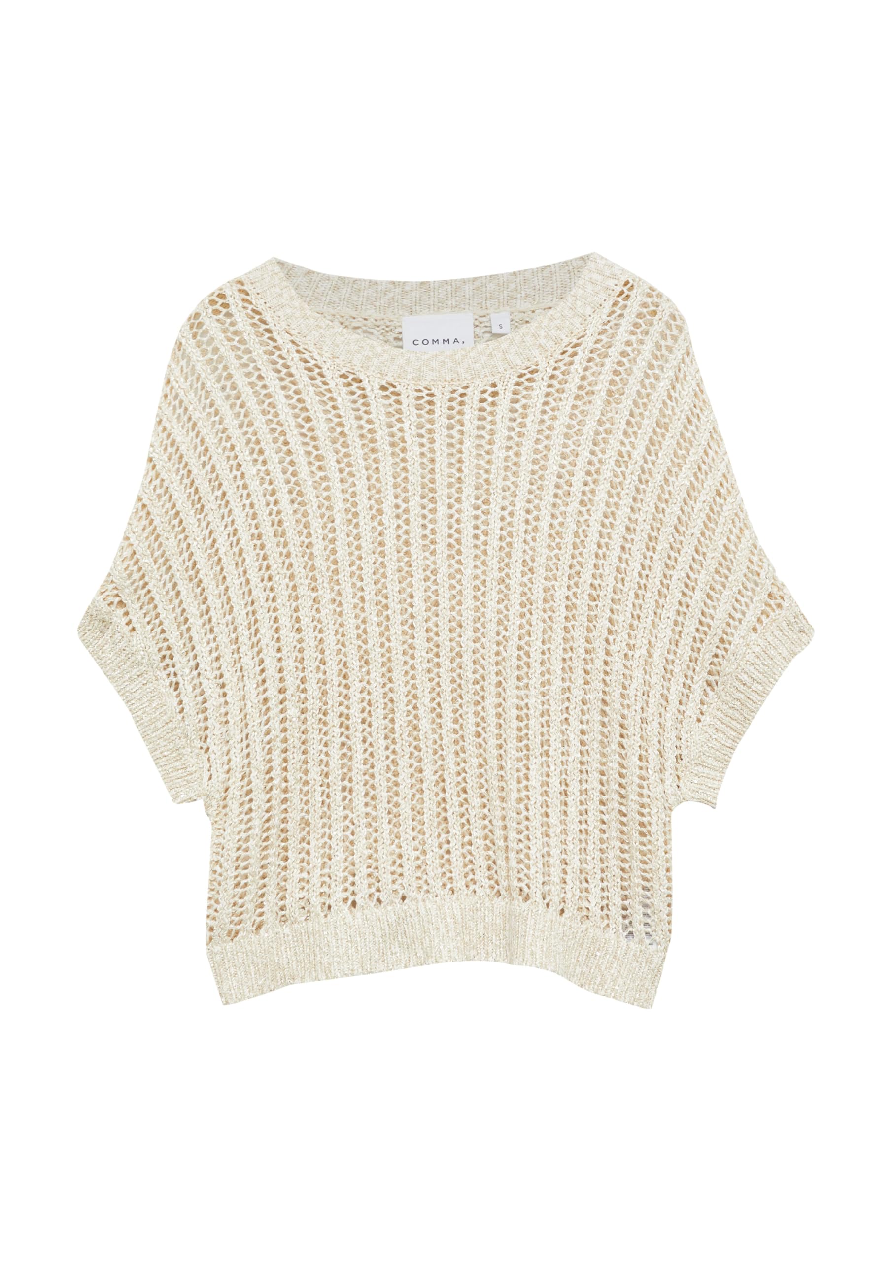 comma-knitwear-strickpullover-pailletten-kurzarm-s image 3