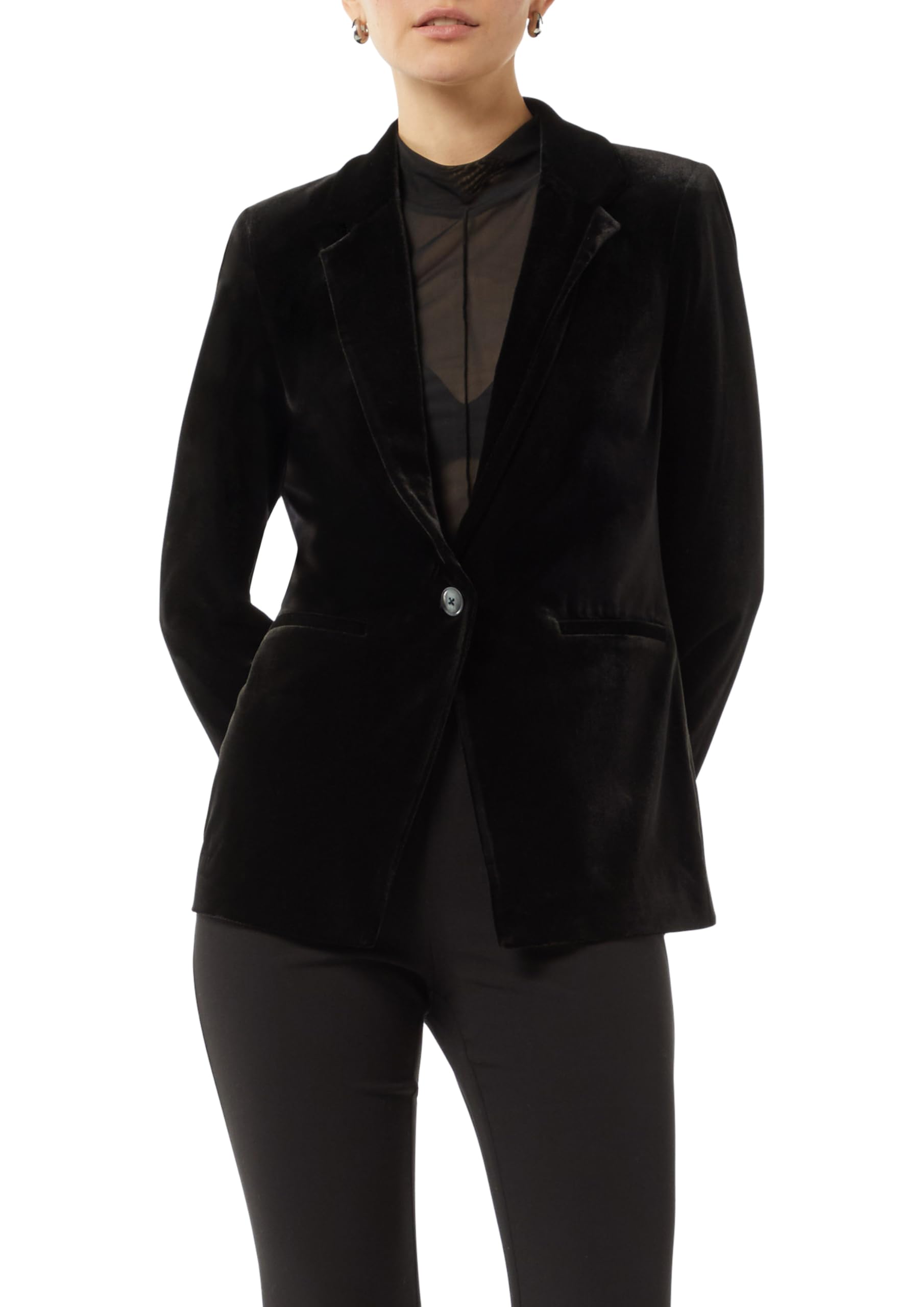 comma-2157968-samt-blazer-anzugjacke-schwarz-gr-40 image 1