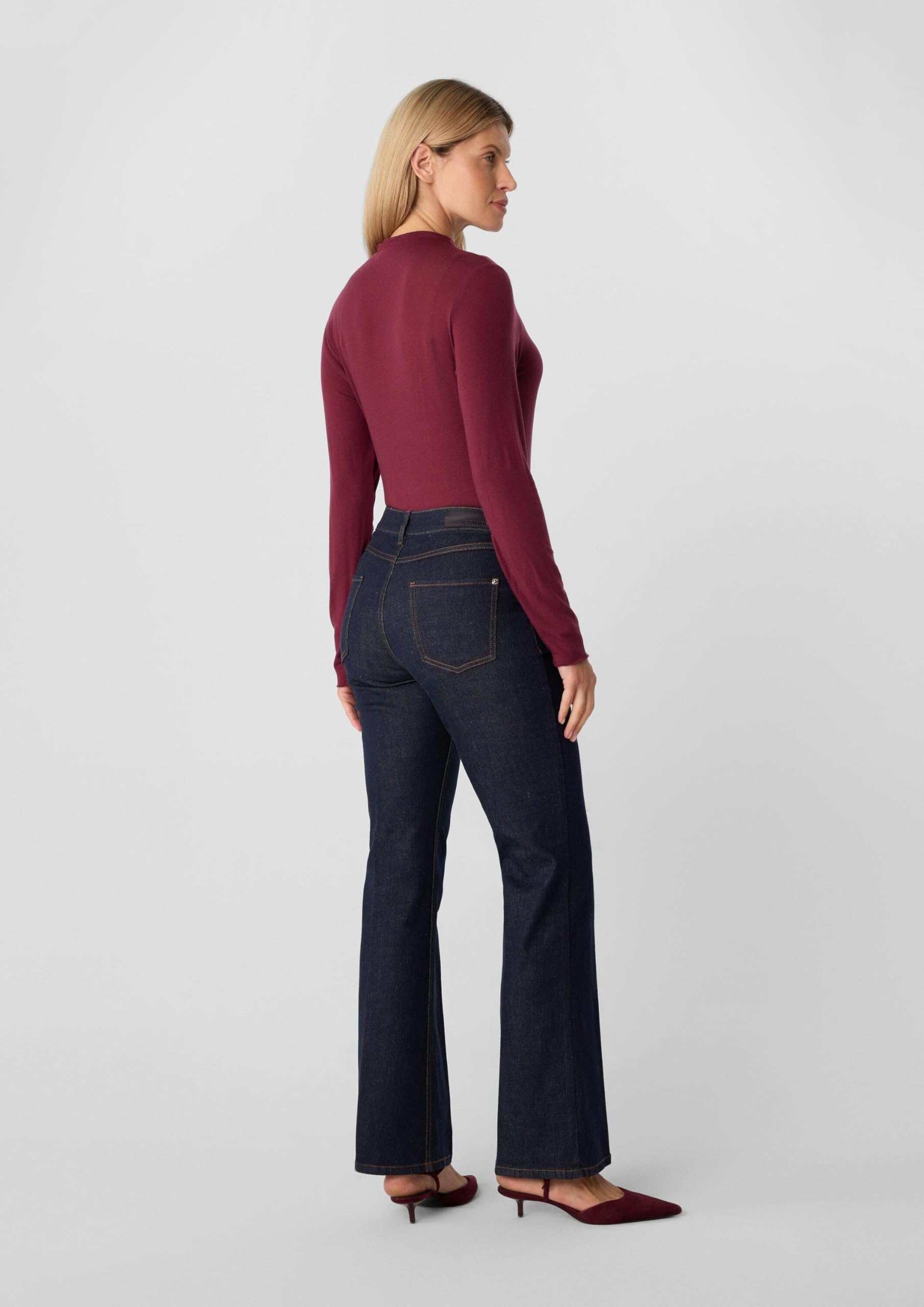 comma-jeans-flared-damen-gr-44-denim-mit-zier-detail image 8