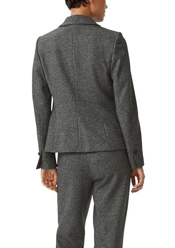 comma-blazer-pepita-muster-jacquard-schwarz-gr-40 image 8