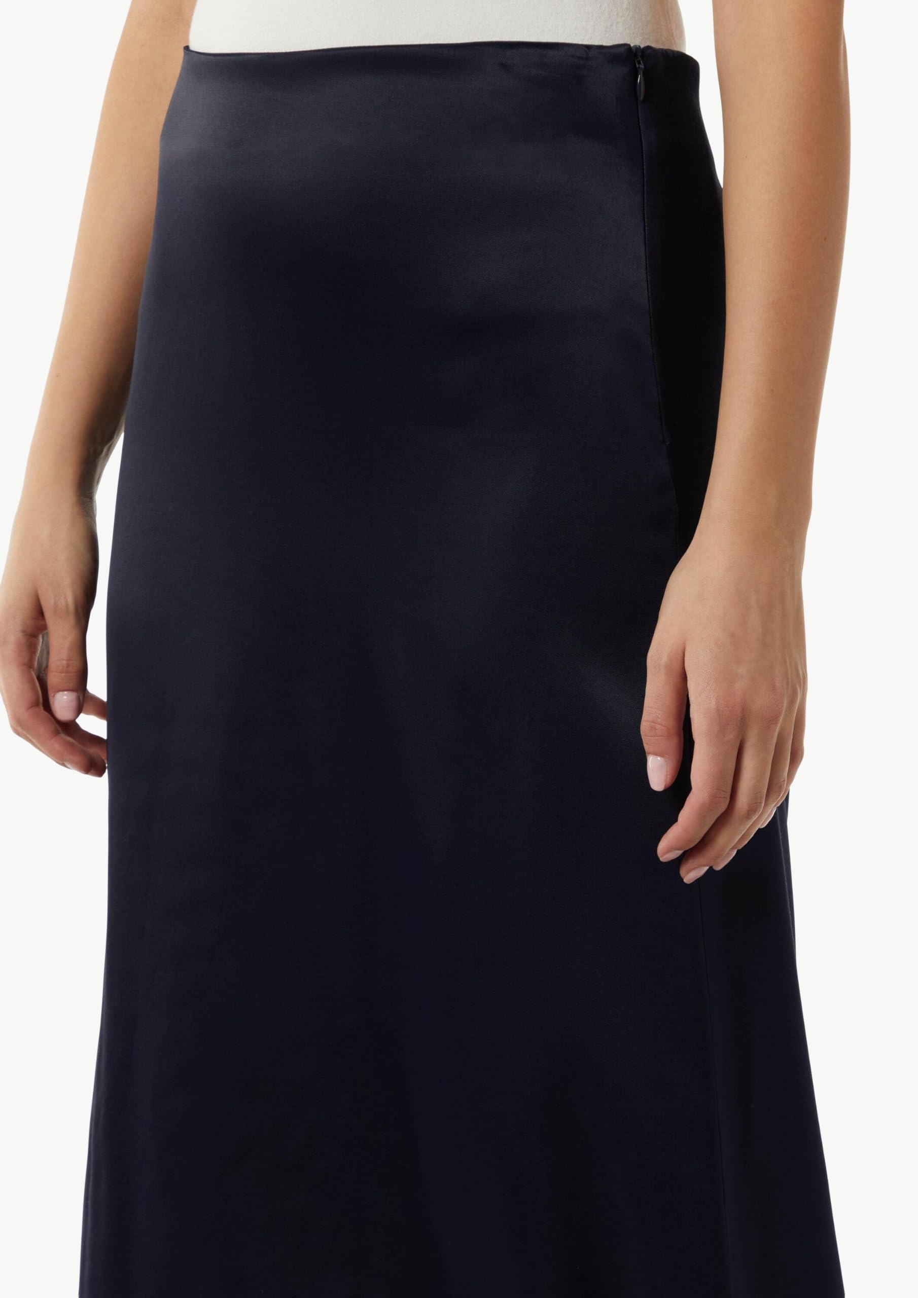 comma-skirts-midi-rock-satin-gr-40-navy-blau image 4
