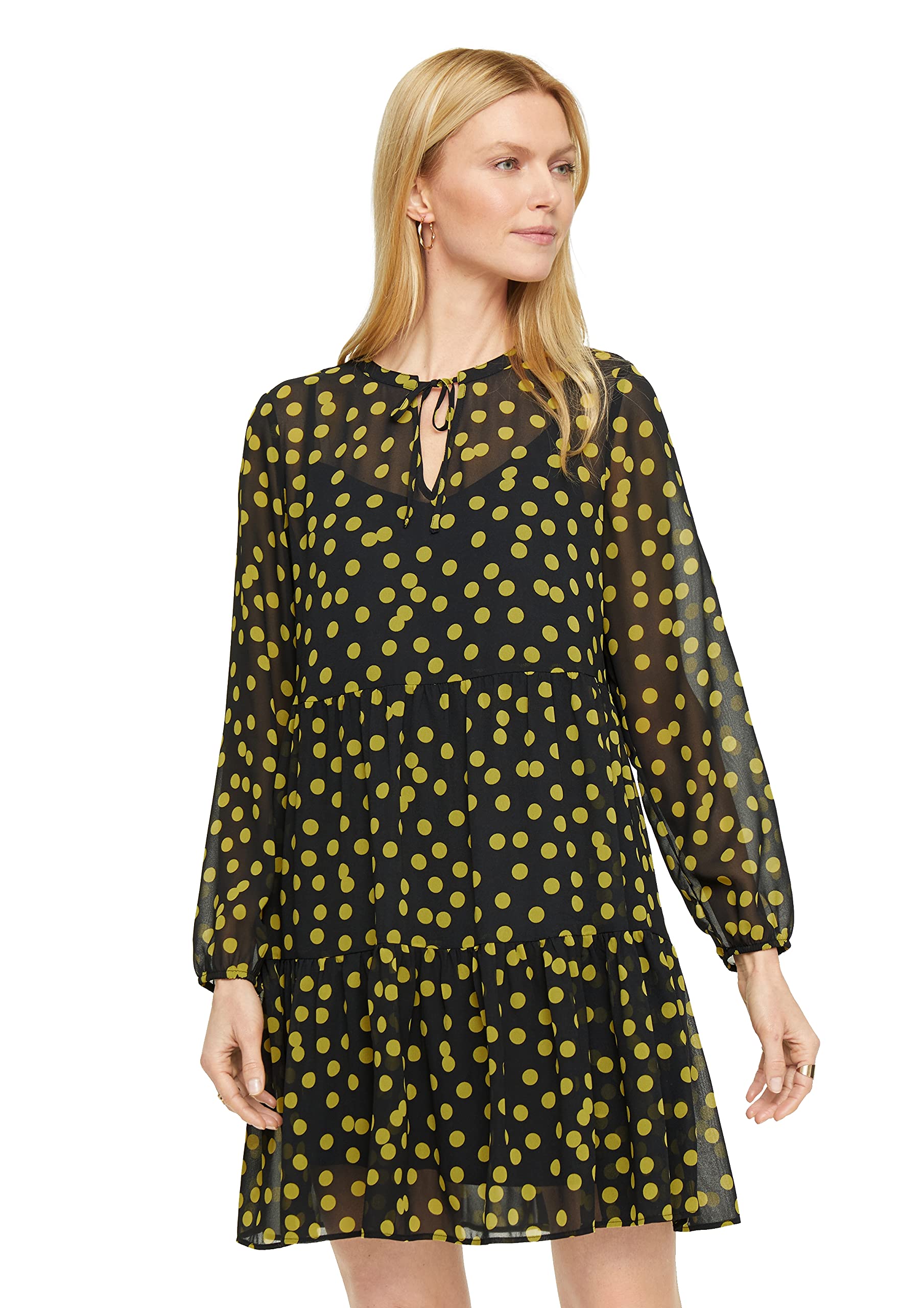 comma-tunika-bluse-damen-langarm-stufen-gr-m image 1
