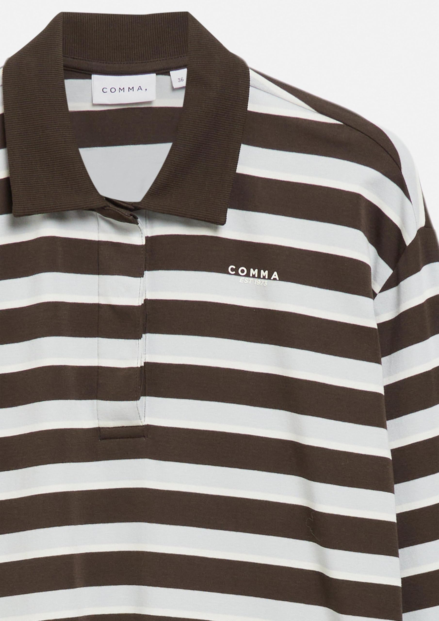 comma-tops-poloshirt-langarm-relaxed-fit-gr-38-mit-logo image 5