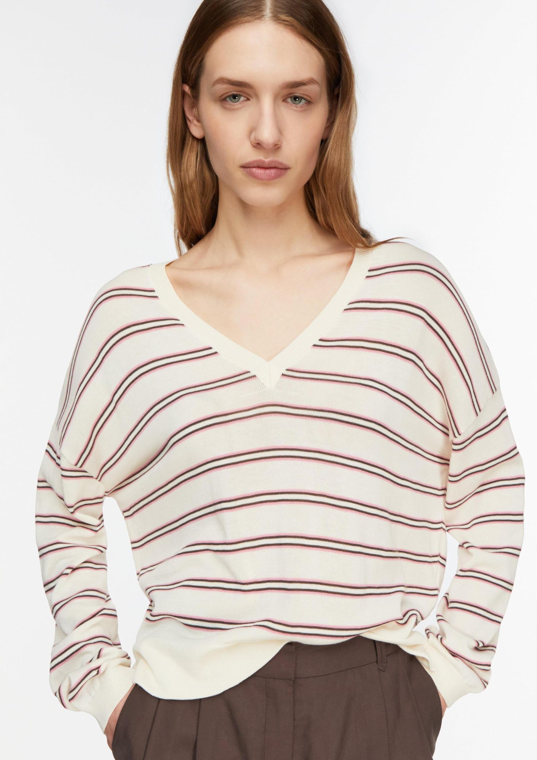 comma-knitwear-strickpullover-gestreift-l-v-ausschnitt image 4
