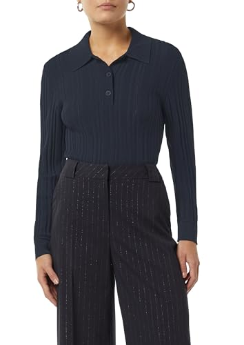 comma-polo-pullover-slim-fit-strickpullover-blau-gr-46 image 8