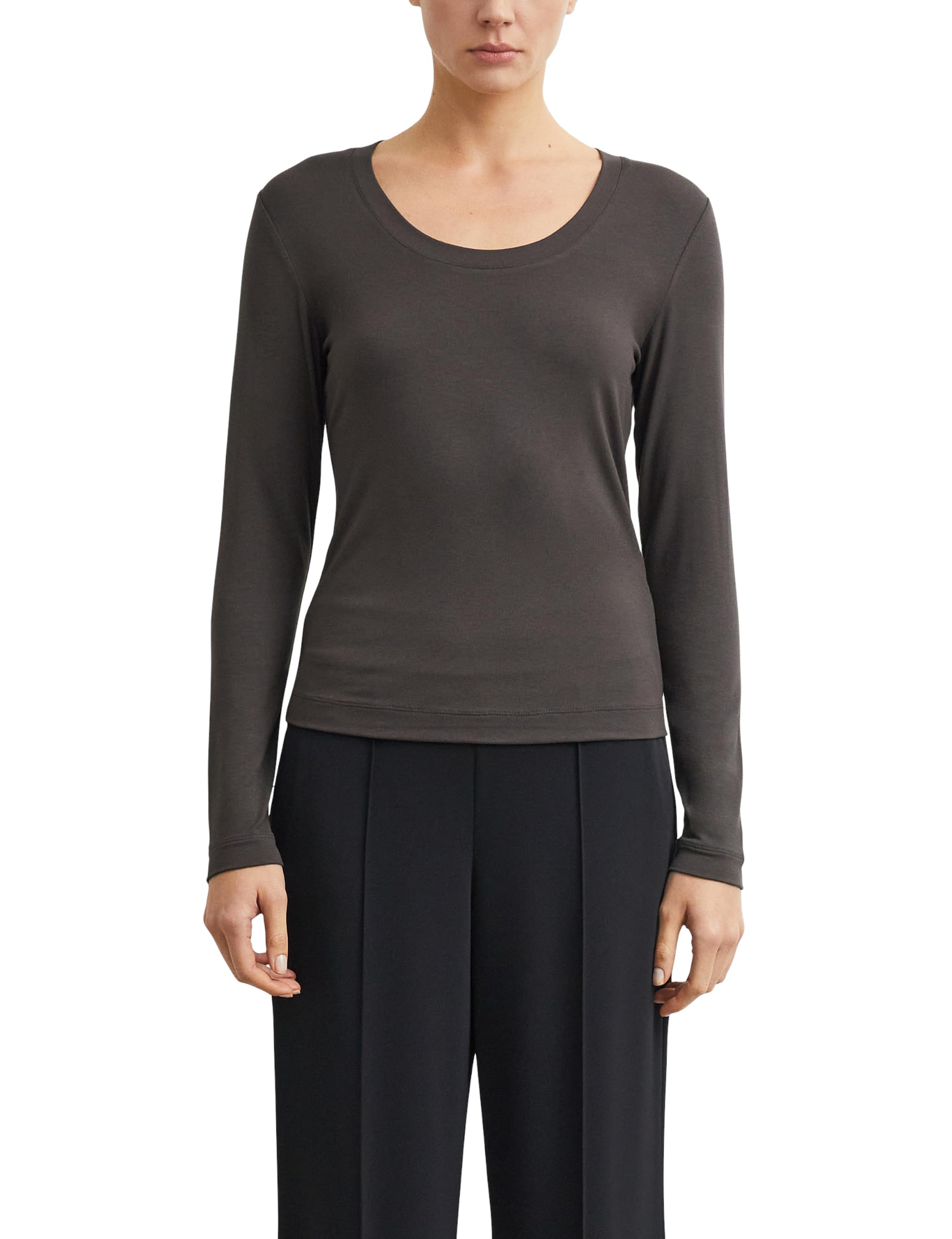 comma-langarm-shirt-slim-fit-jersey-damen-wei-gr-34 image 8