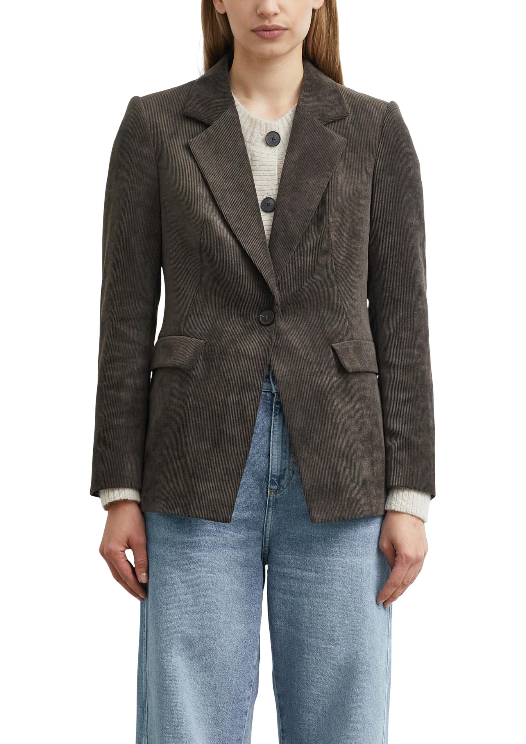 comma-damen-blazer-cord-reverskragen-gr-34-regular-fit image 1