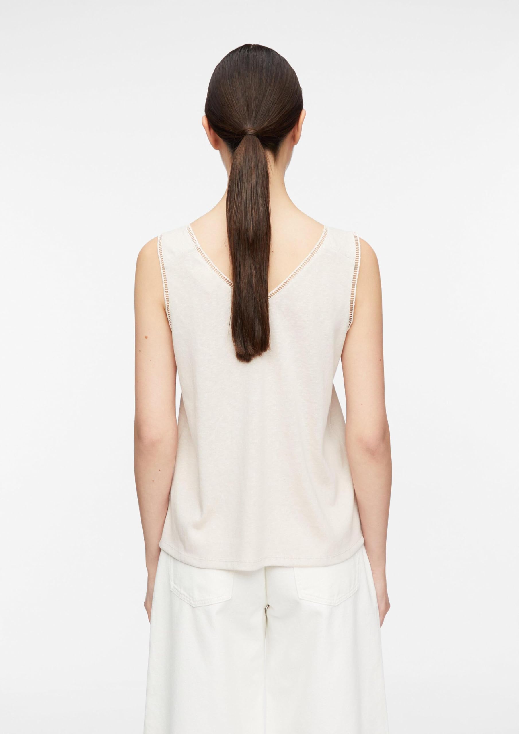 comma-top-gr-38-helles-beige-basic-t-shirt image 7