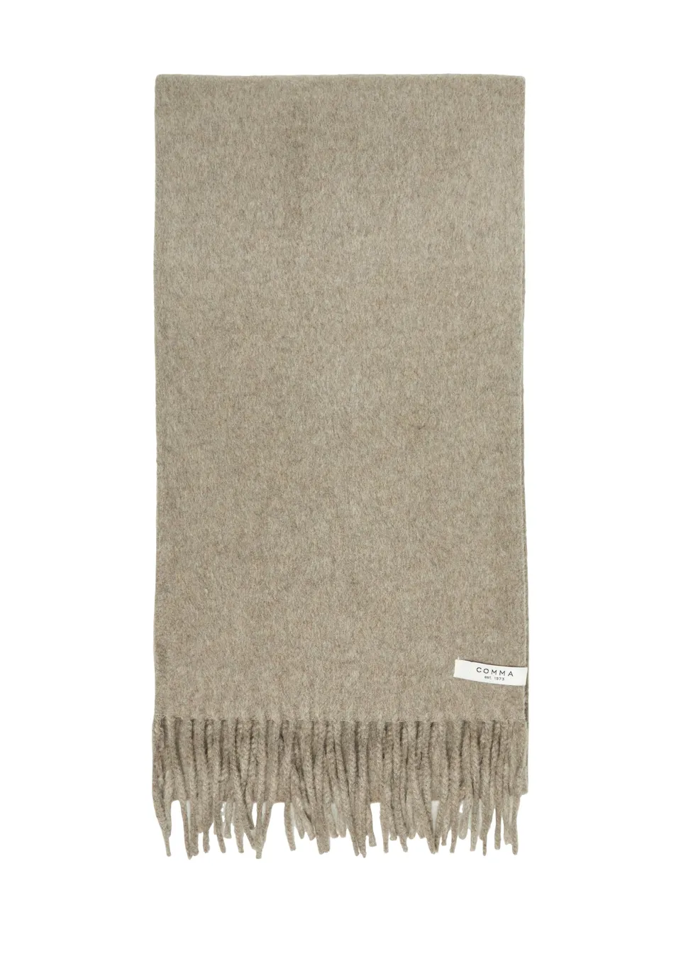 comma-accessoires-schal-wollmix-hellbraun-fransen image 1