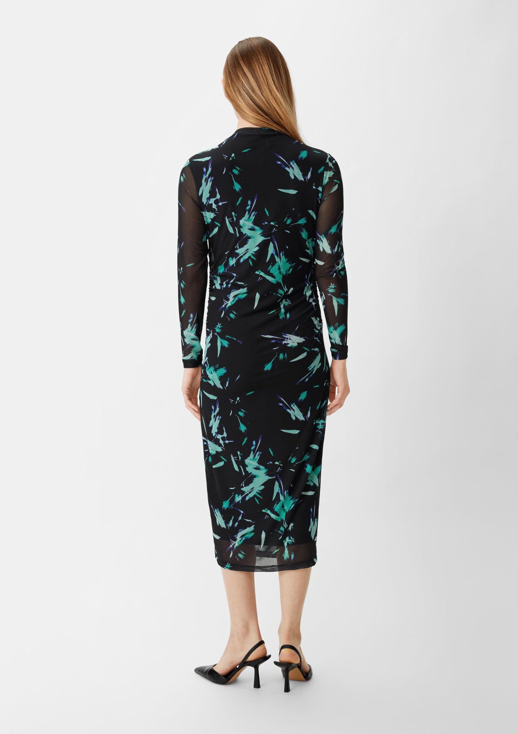 comma-midikleid-mesh-gr-38-kleid-slim-fit-allover-print image 6