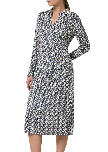 comma-midikleid-gr-42-navy-wickeloptik-allover-print image 8