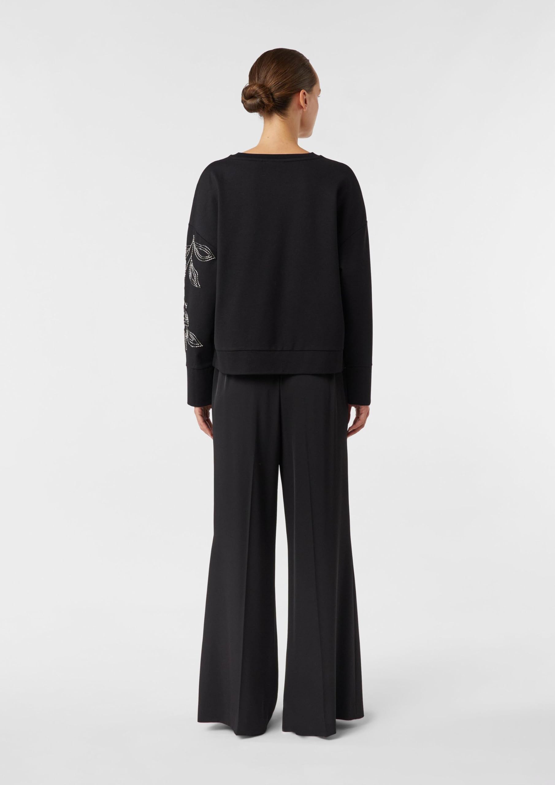 comma-sweatshirt-damen-mit-perlenstickerei-gr-46 image 7