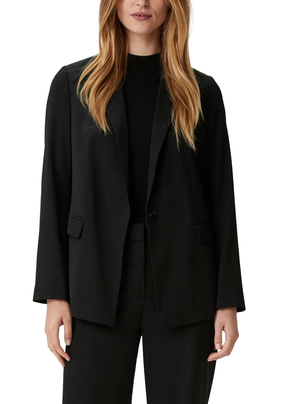 comma-travel-blazer-seitenschlitze-blazer-gr-e-46 image 1