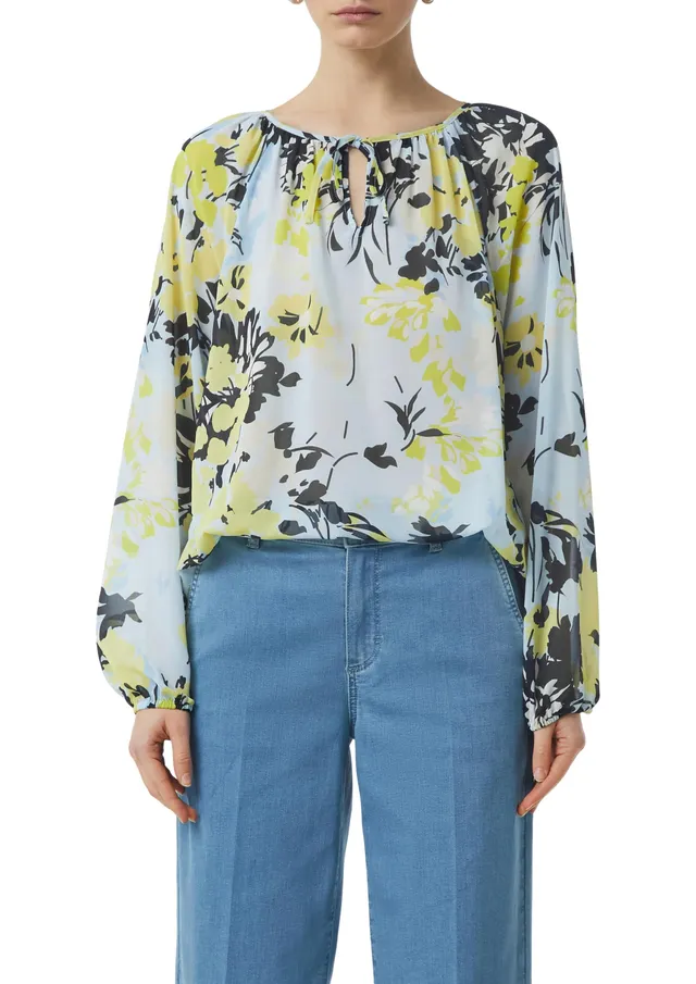 comma-blouses-chiffon-bluse-gr-38-mit-schleife image 1