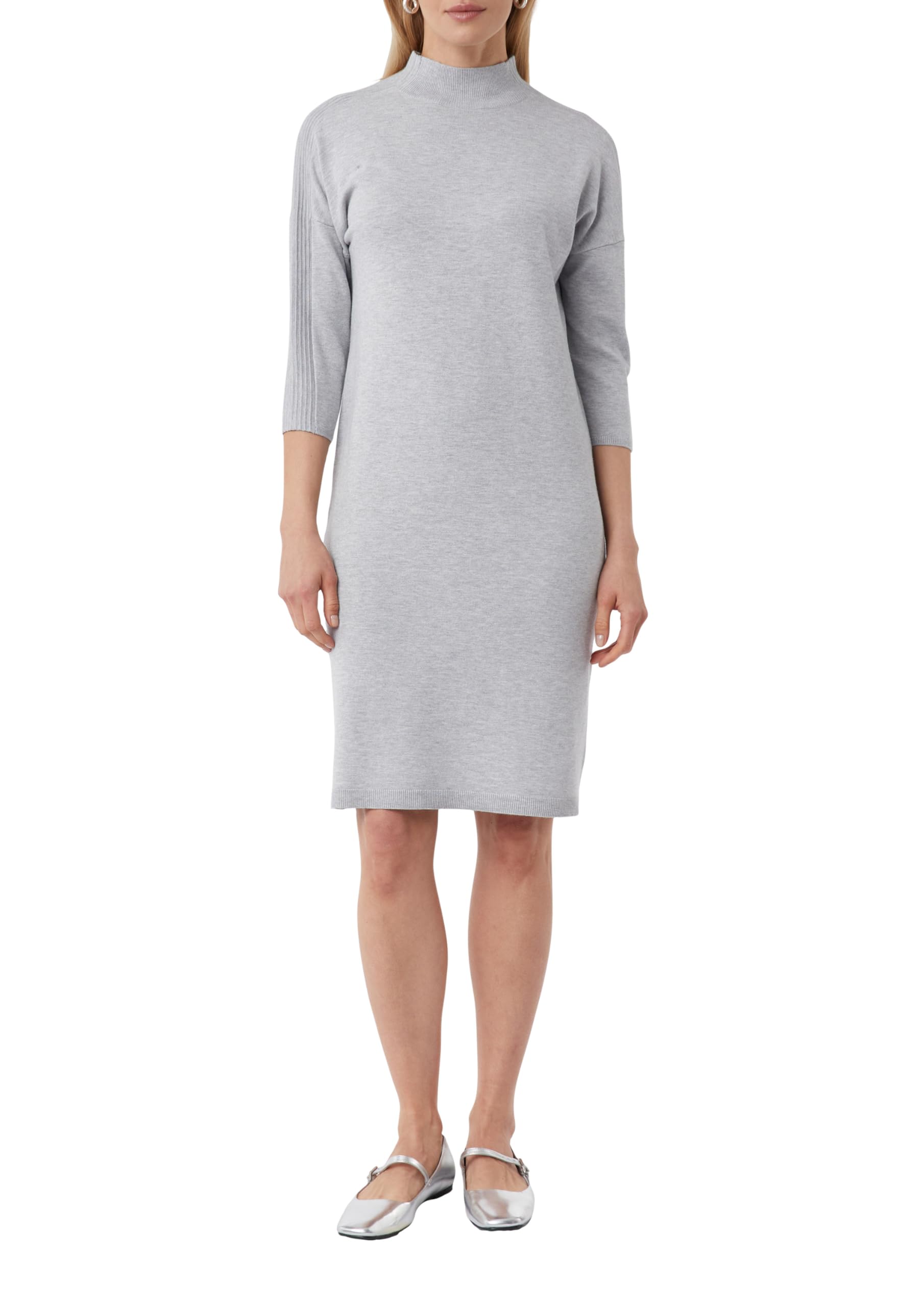 comma-dresses-kleid-2169571-midi-46-grau-meliert image 1